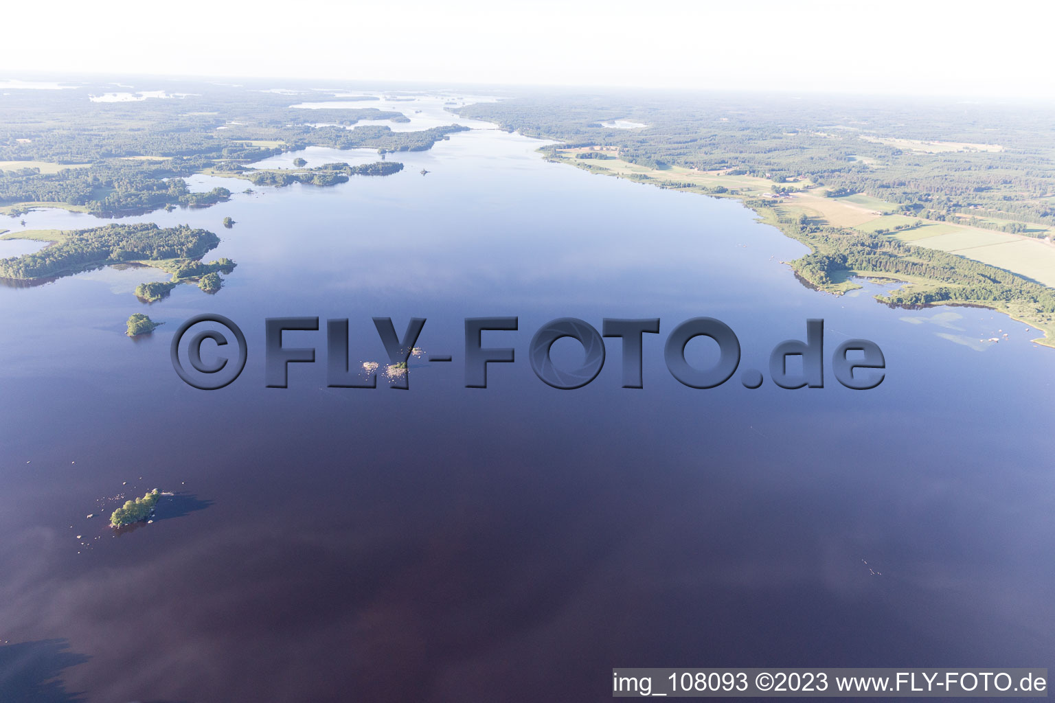 Luftaufnahme von Skäggalösa im Bundesland Kronoberg, Schweden