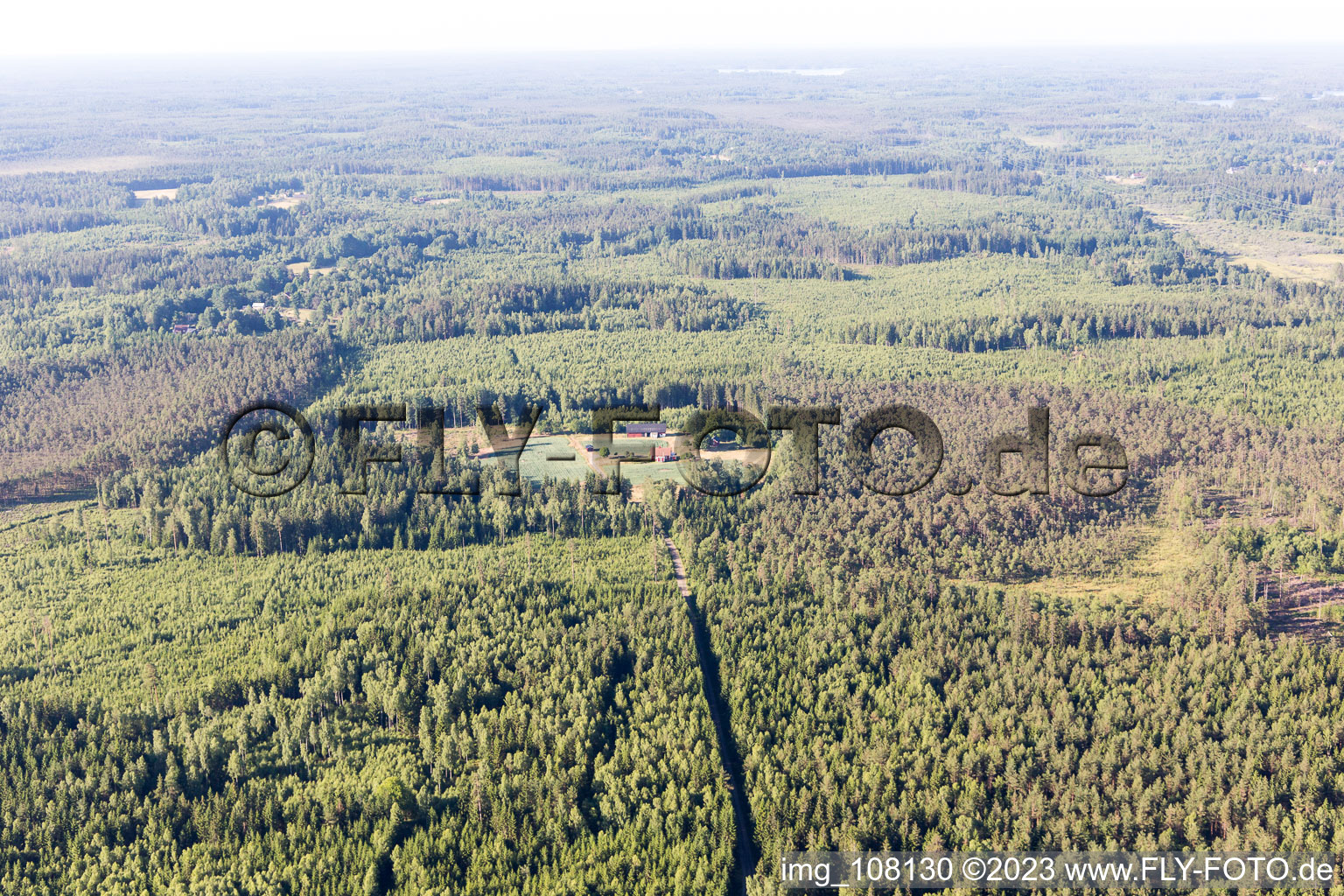 Luftbild von Lönashult im Bundesland Kronoberg, Schweden