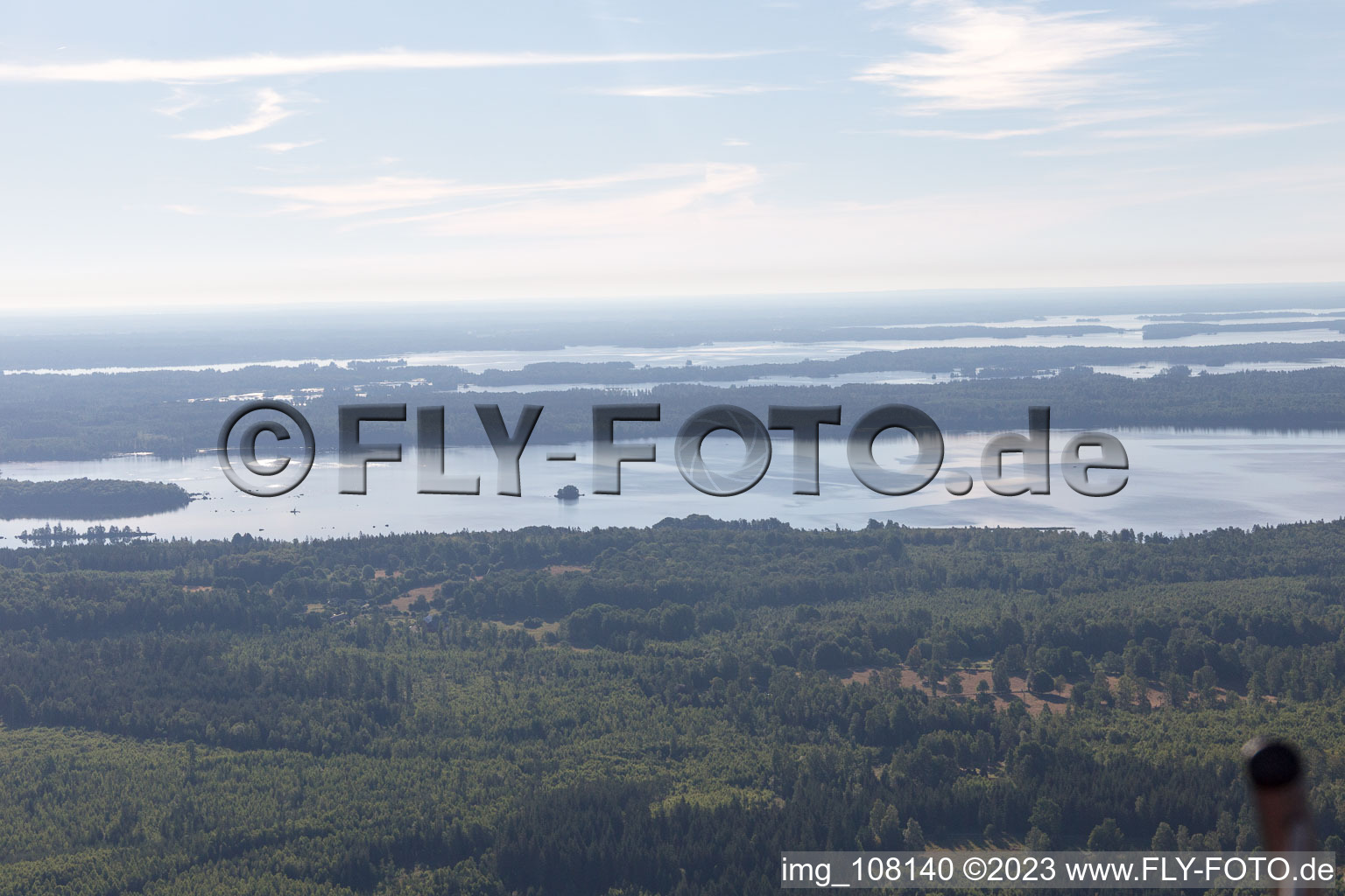 Flogmyran im Bundesland Kronoberg, Schweden von oben