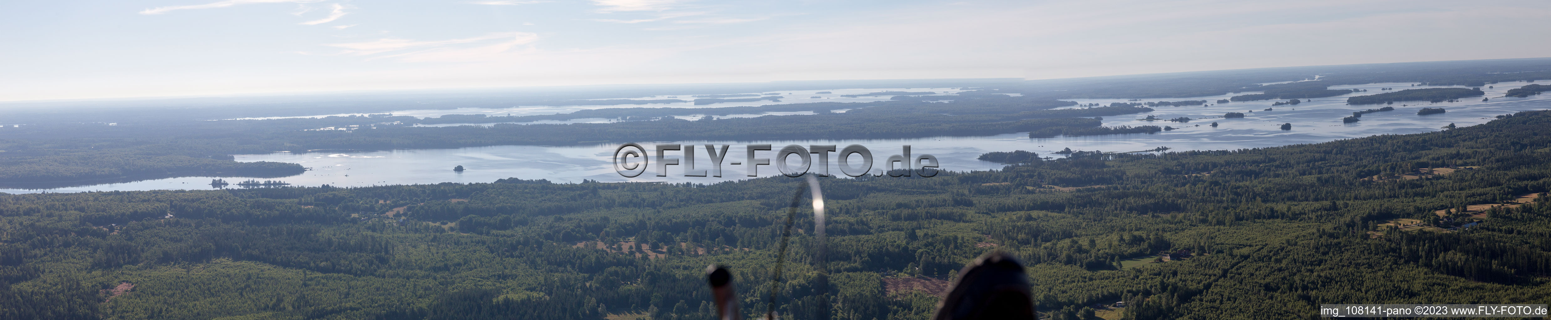 Panorama in Flogmyran im Bundesland Kronoberg, Schweden