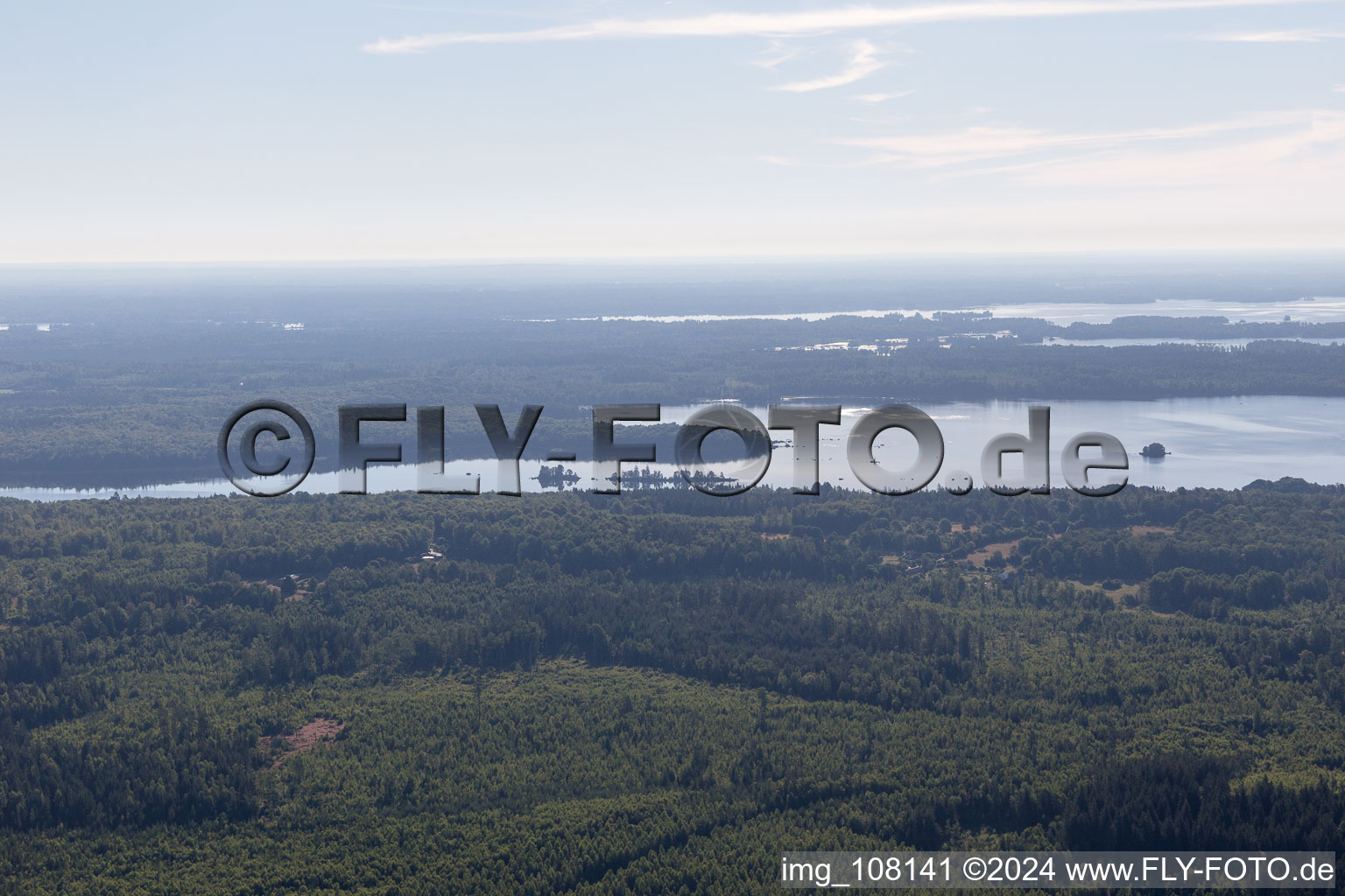 Flogmyran im Bundesland Kronoberg, Schweden aus der Luft