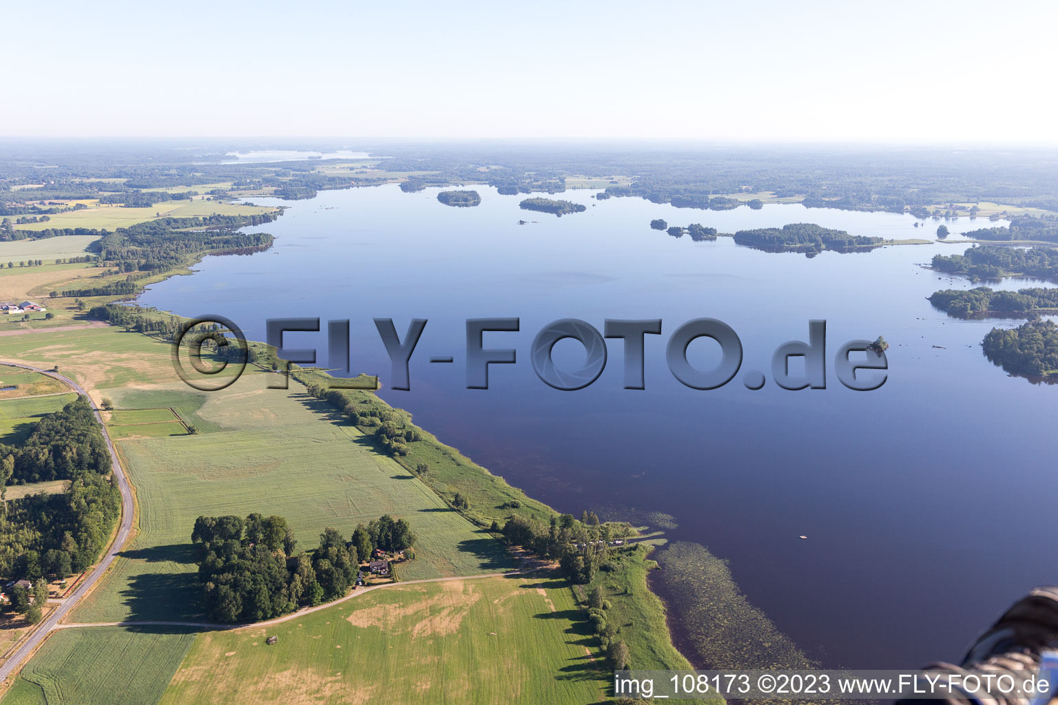 Torne im Bundesland Kronoberg, Schweden von der Drohne aus gesehen