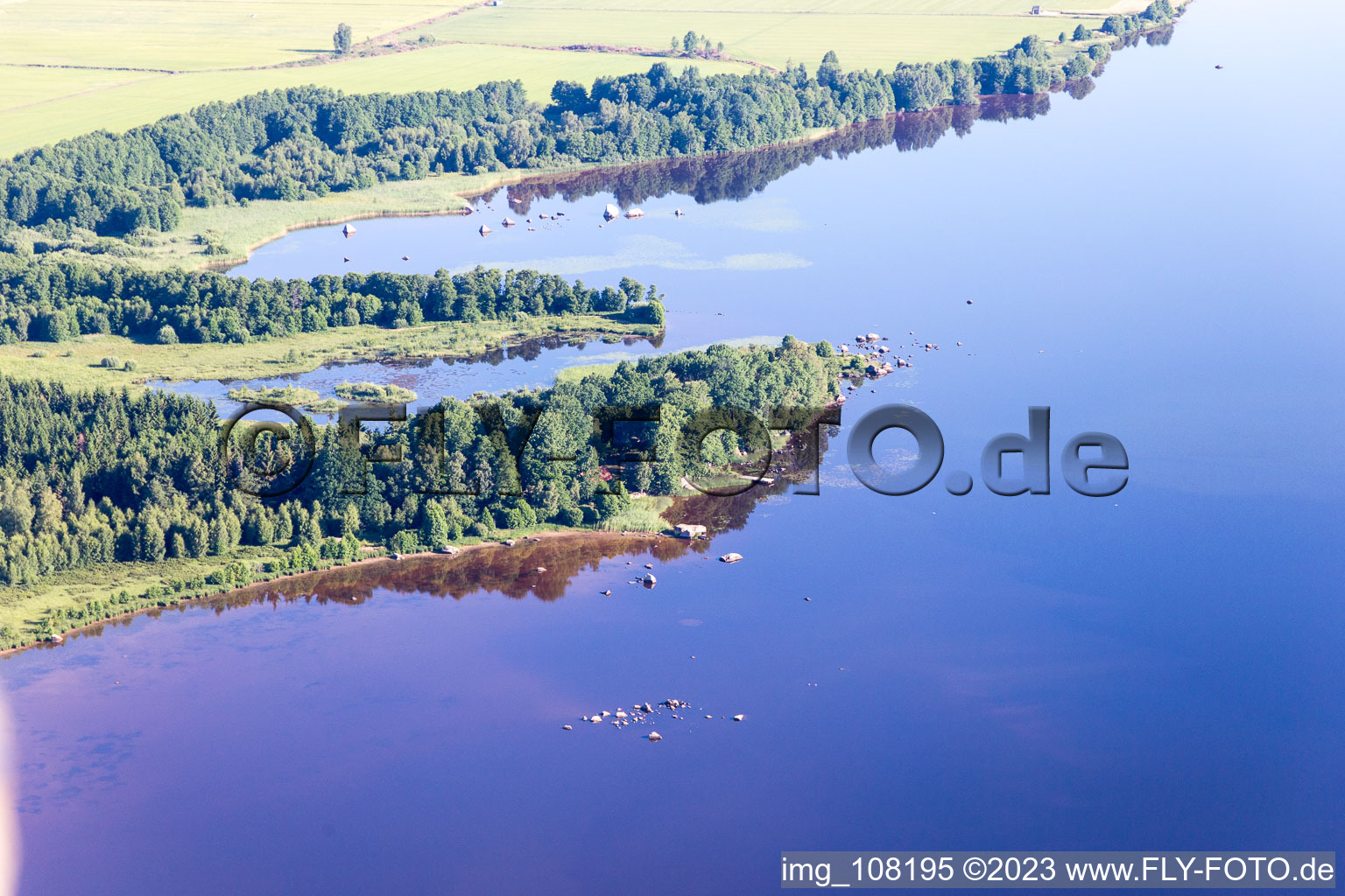 Hunna im Bundesland Kronoberg, Schweden aus der Luft
