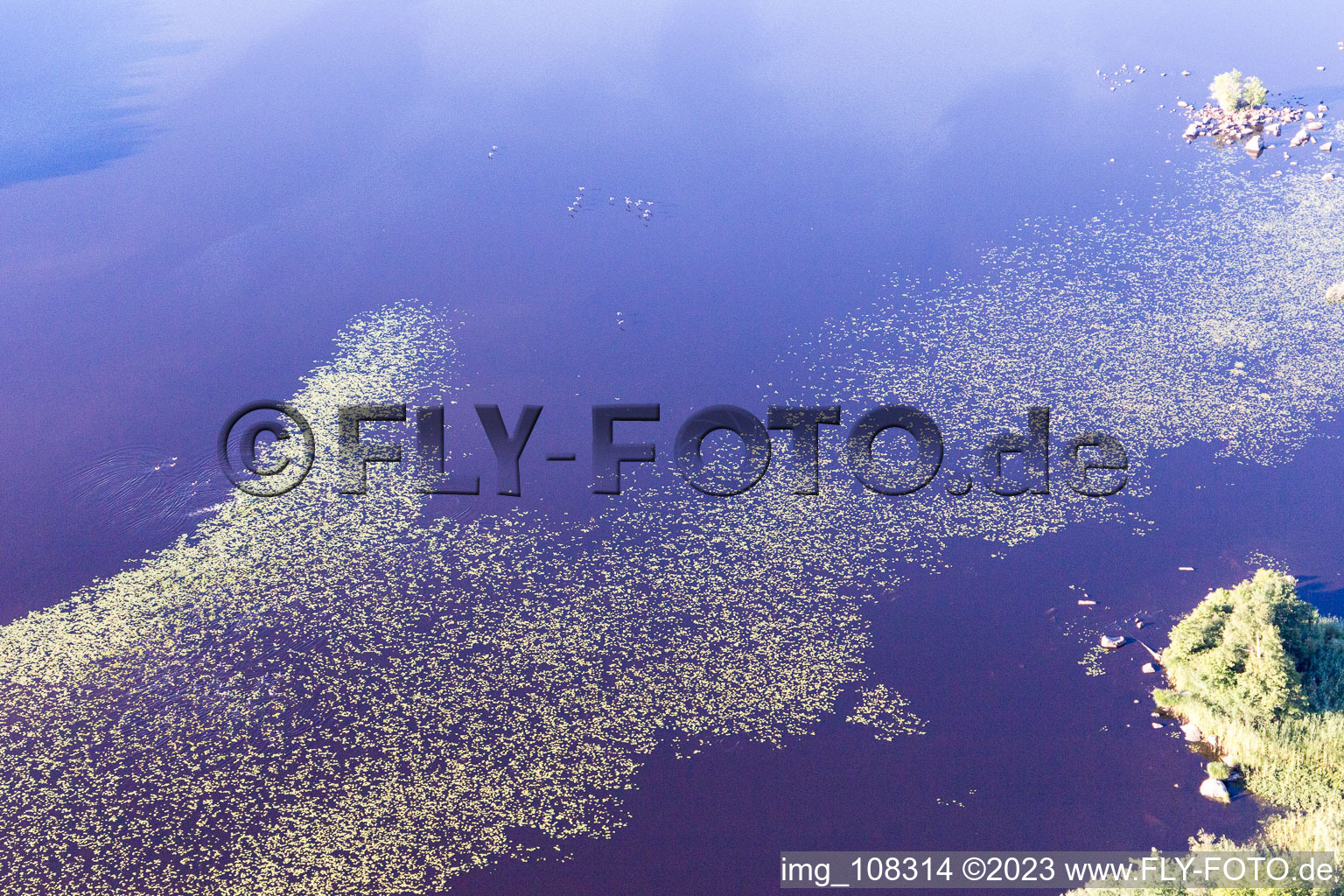 Skäggalösa im Bundesland Kronoberg, Schweden aus der Luft betrachtet