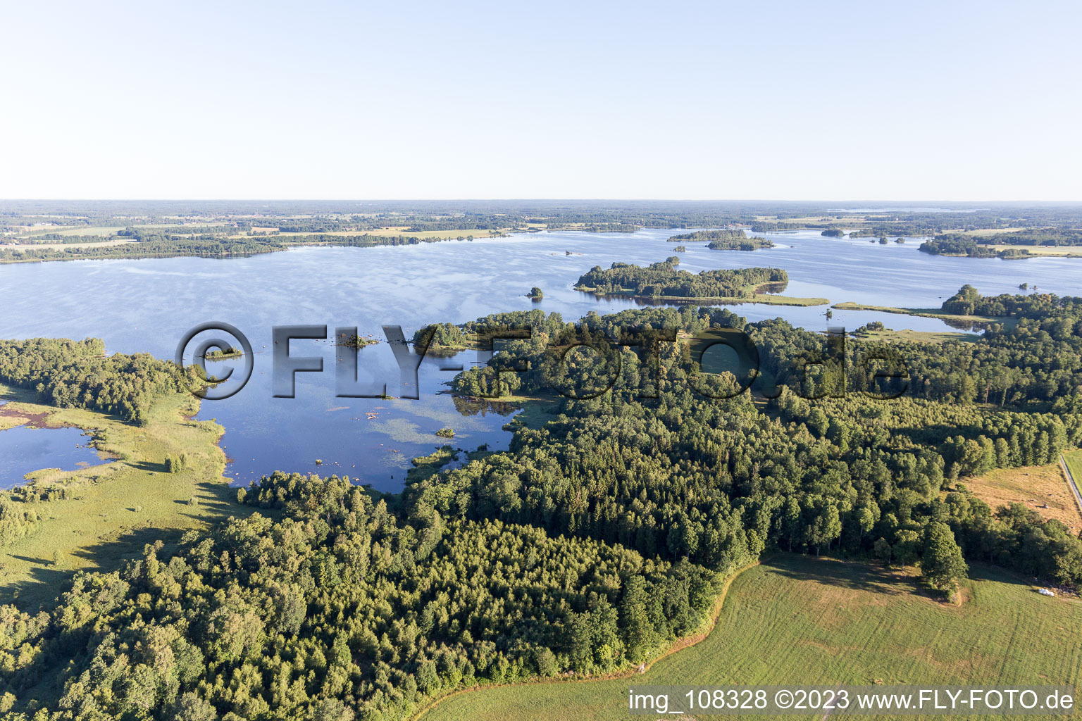 Luftaufnahme von Vrankunge im Bundesland Kronoberg, Schweden