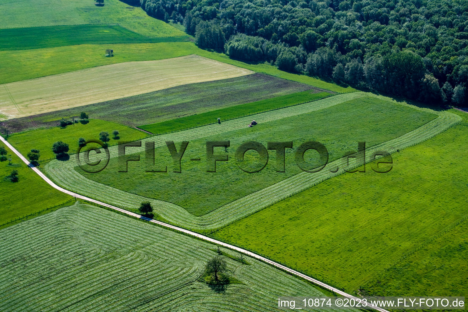 Weiterswiller im Bundesland Bas-Rhin, Frankreich aus der Luft betrachtet