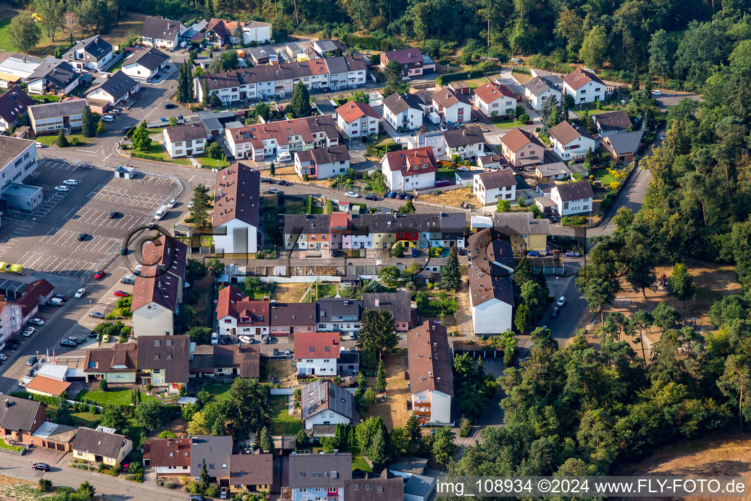 Kirrlach im Bundesland Baden-Württemberg, Deutschland aus der Luft