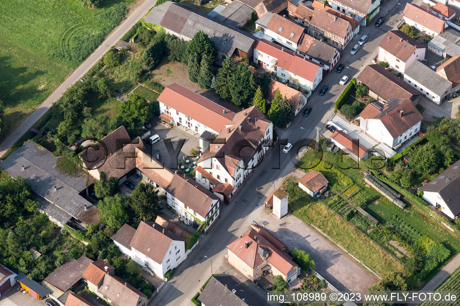 Luftaufnahme von Kandel, Saarstr im Bundesland Rheinland-Pfalz, Deutschland