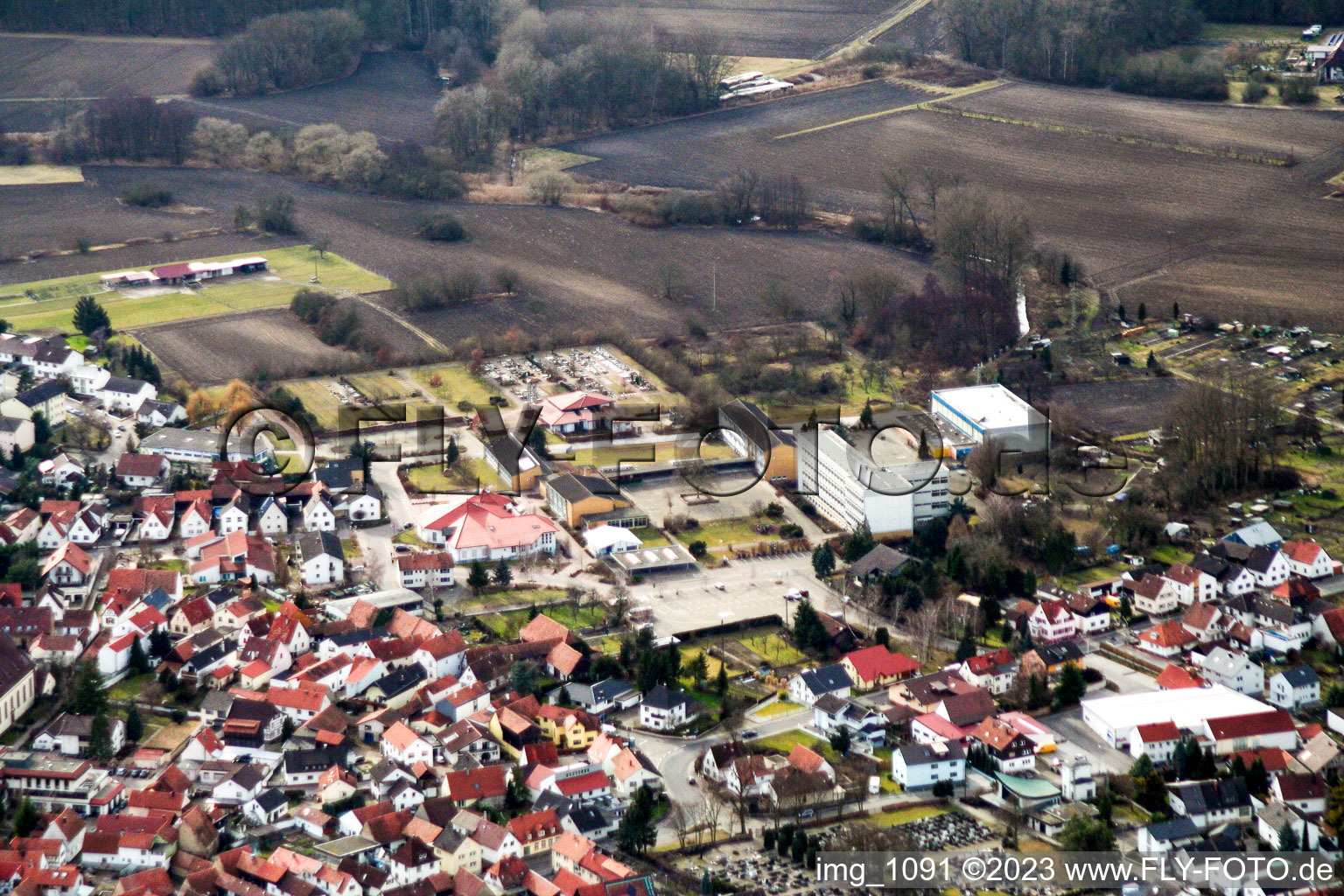 Hagenbach Schulzentrum im Bundesland Rheinland-Pfalz, Deutschland