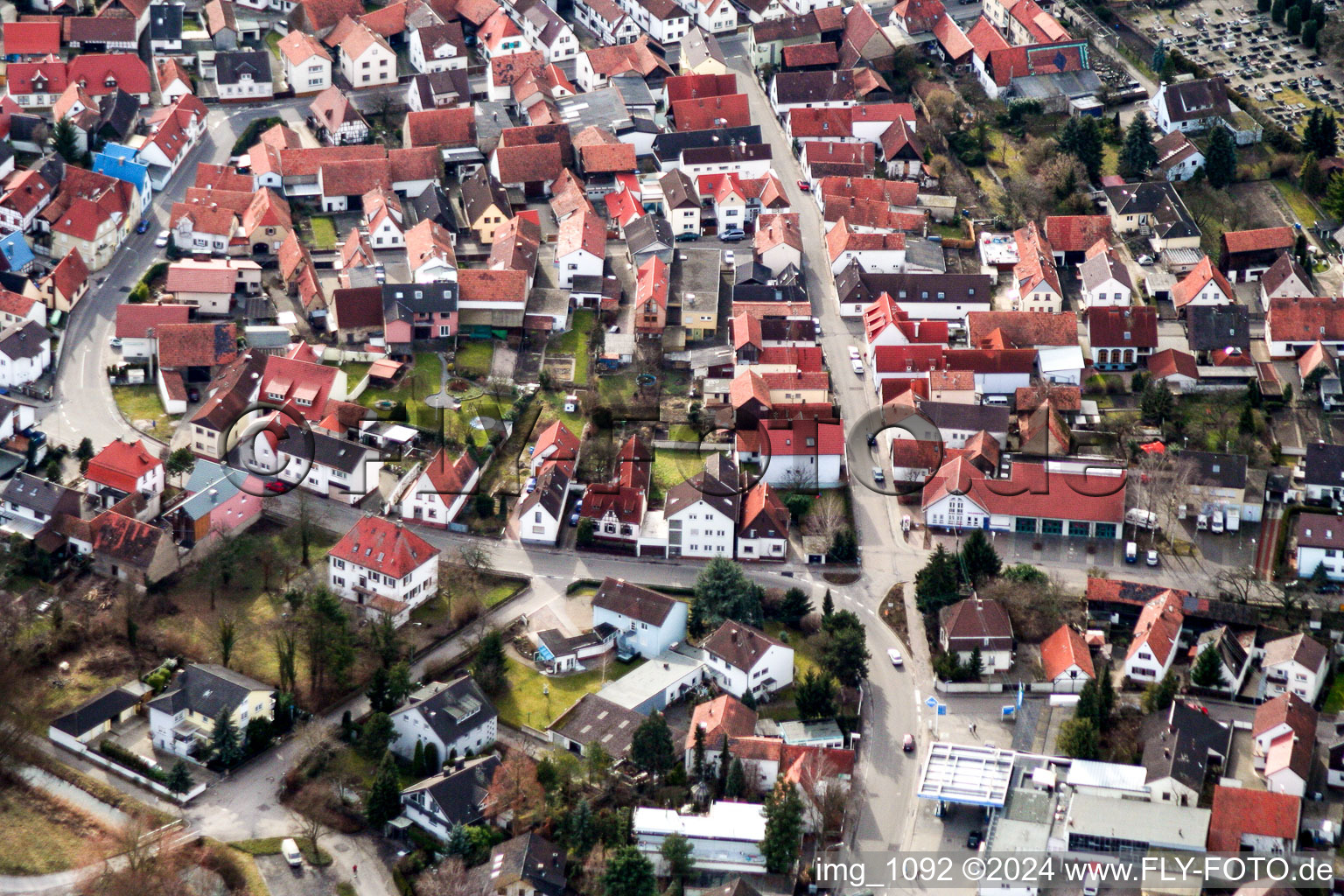 Hagenbach Friedenstr im Bundesland Rheinland-Pfalz, Deutschland