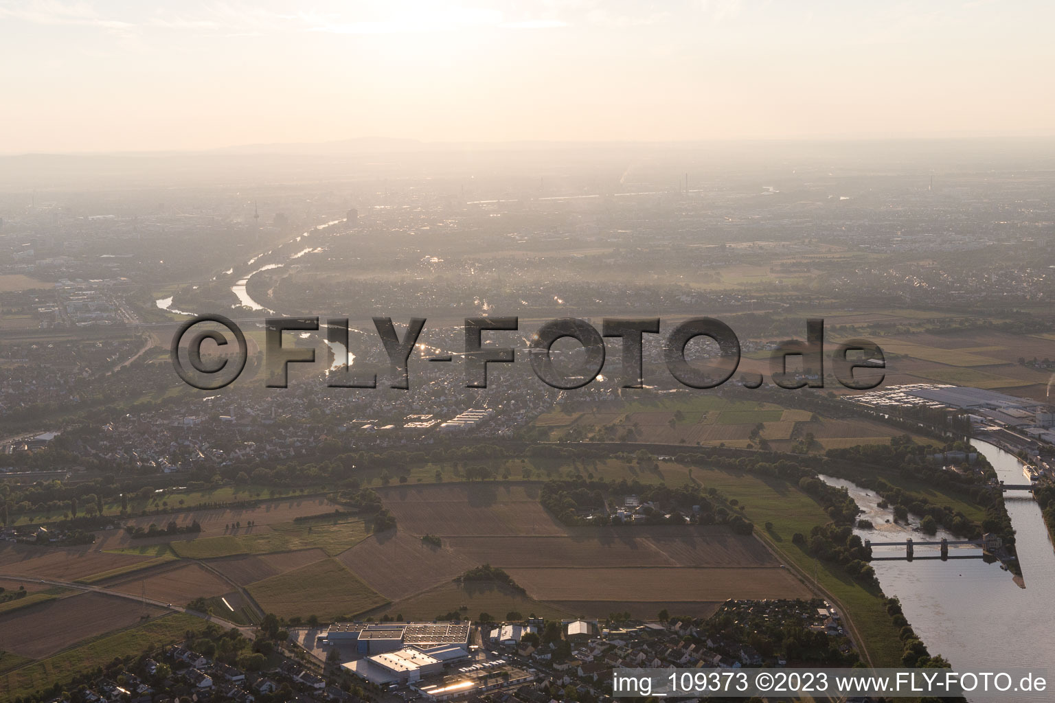 Luftbild von Ilvesheim im Bundesland Baden-Württemberg, Deutschland