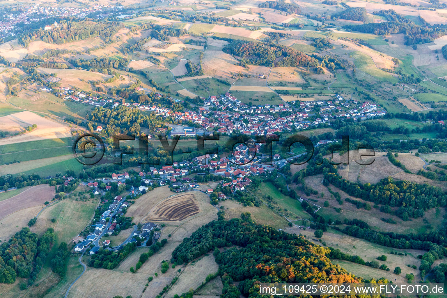 Beerfurth von Osten in Reichelsheim im Bundesland Hessen, Deutschland