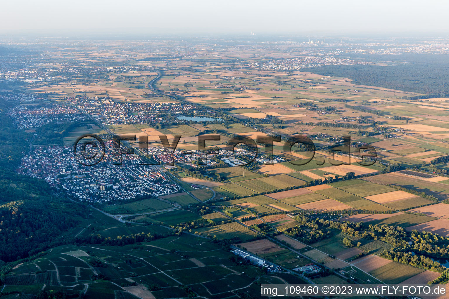 Luftbild von Laudenbach im Bundesland Hessen, Deutschland
