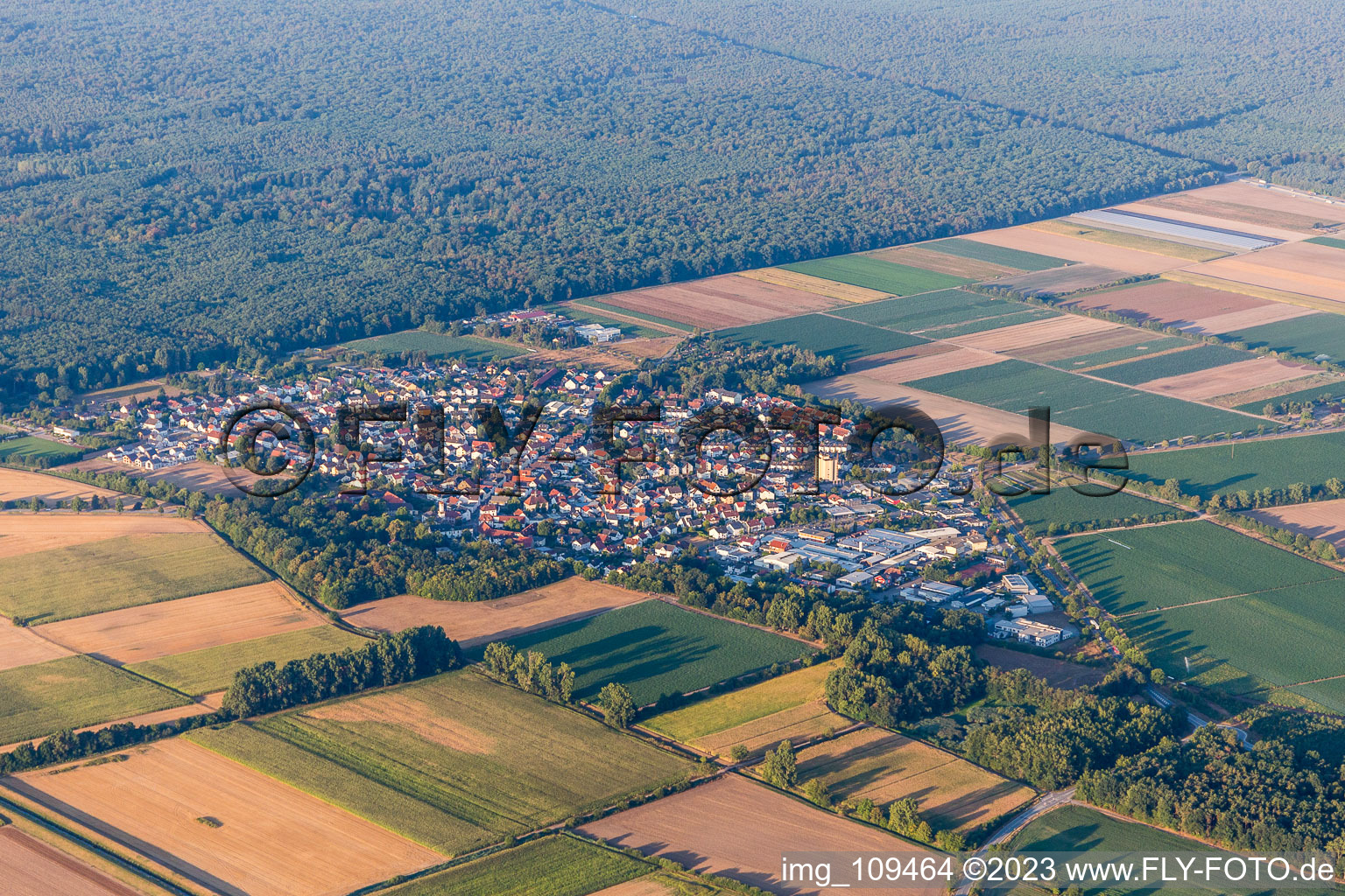 Luftaufnahme von Hüttenfeld im Bundesland Hessen, Deutschland