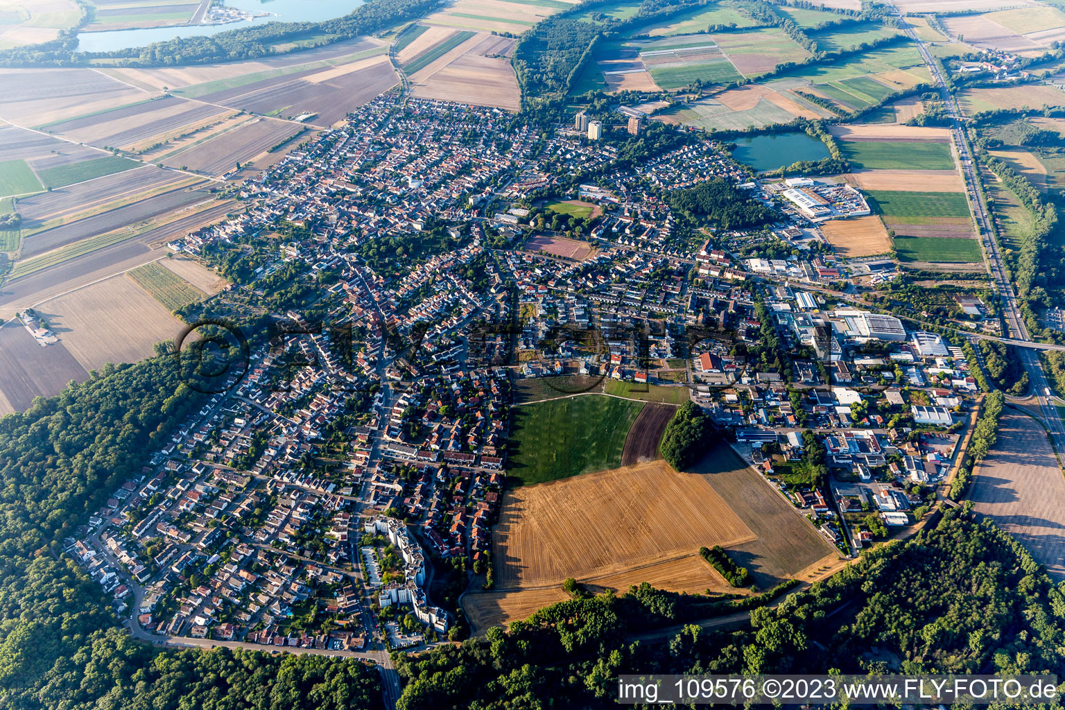 Neuhofen im Bundesland Rheinland-Pfalz, Deutschland von oben gesehen