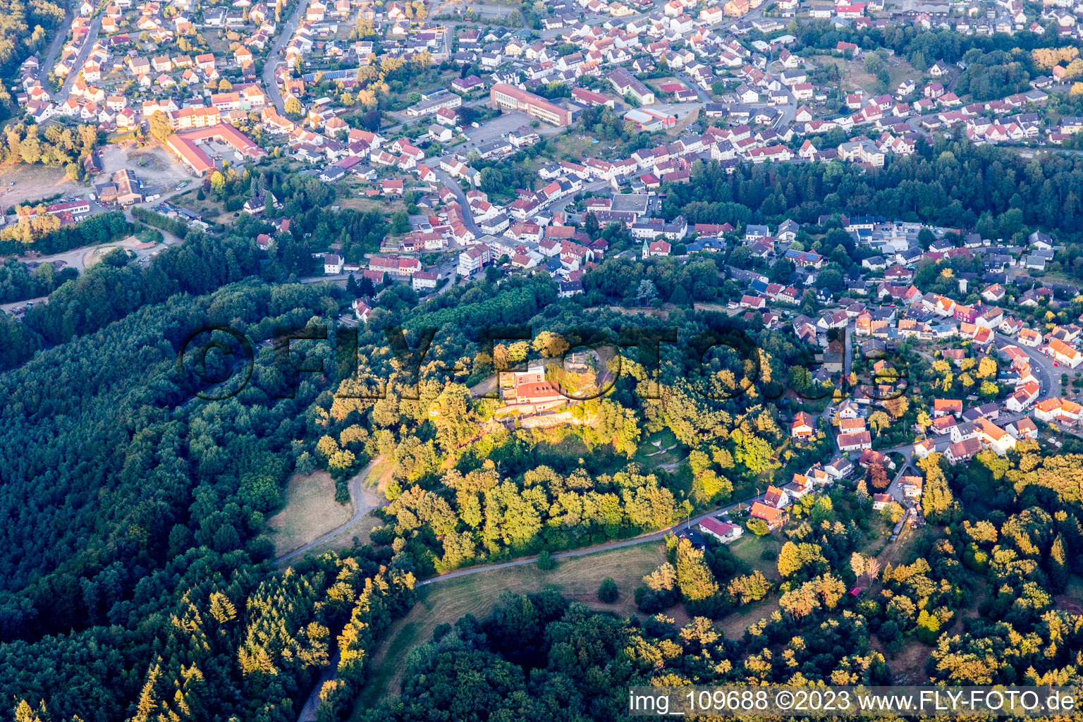 Ruppertsweiler im Bundesland Rheinland-Pfalz, Deutschland aus der Luft