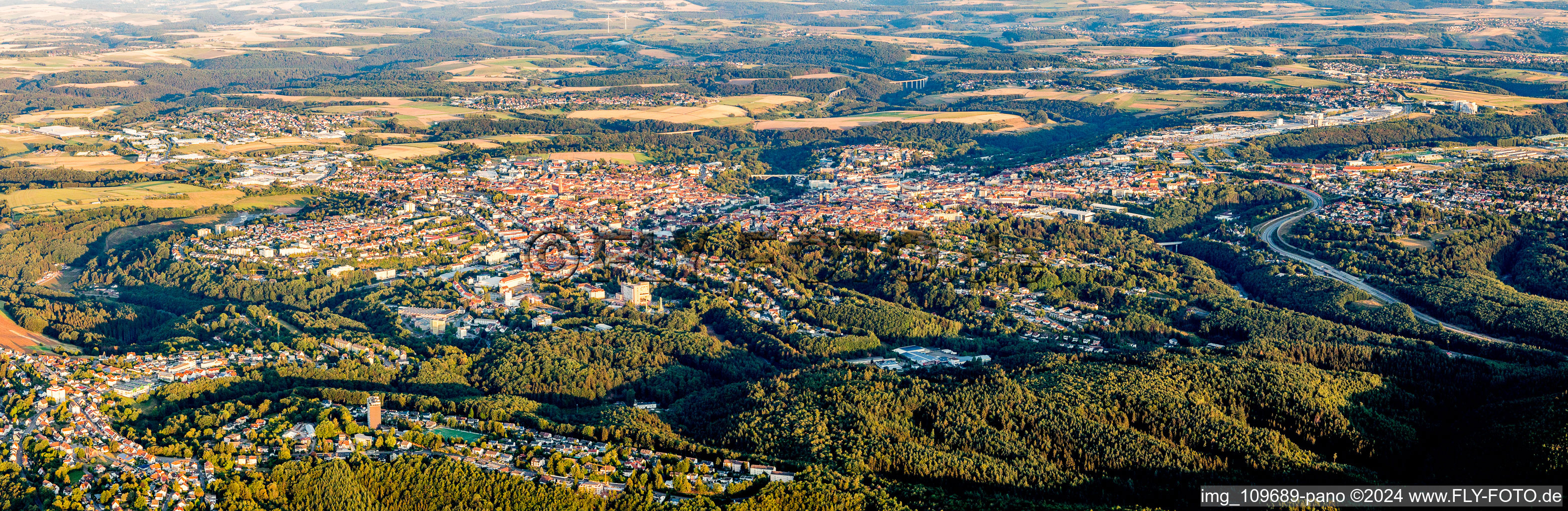 Panorama in Pirmasens im Bundesland Rheinland-Pfalz, Deutschland