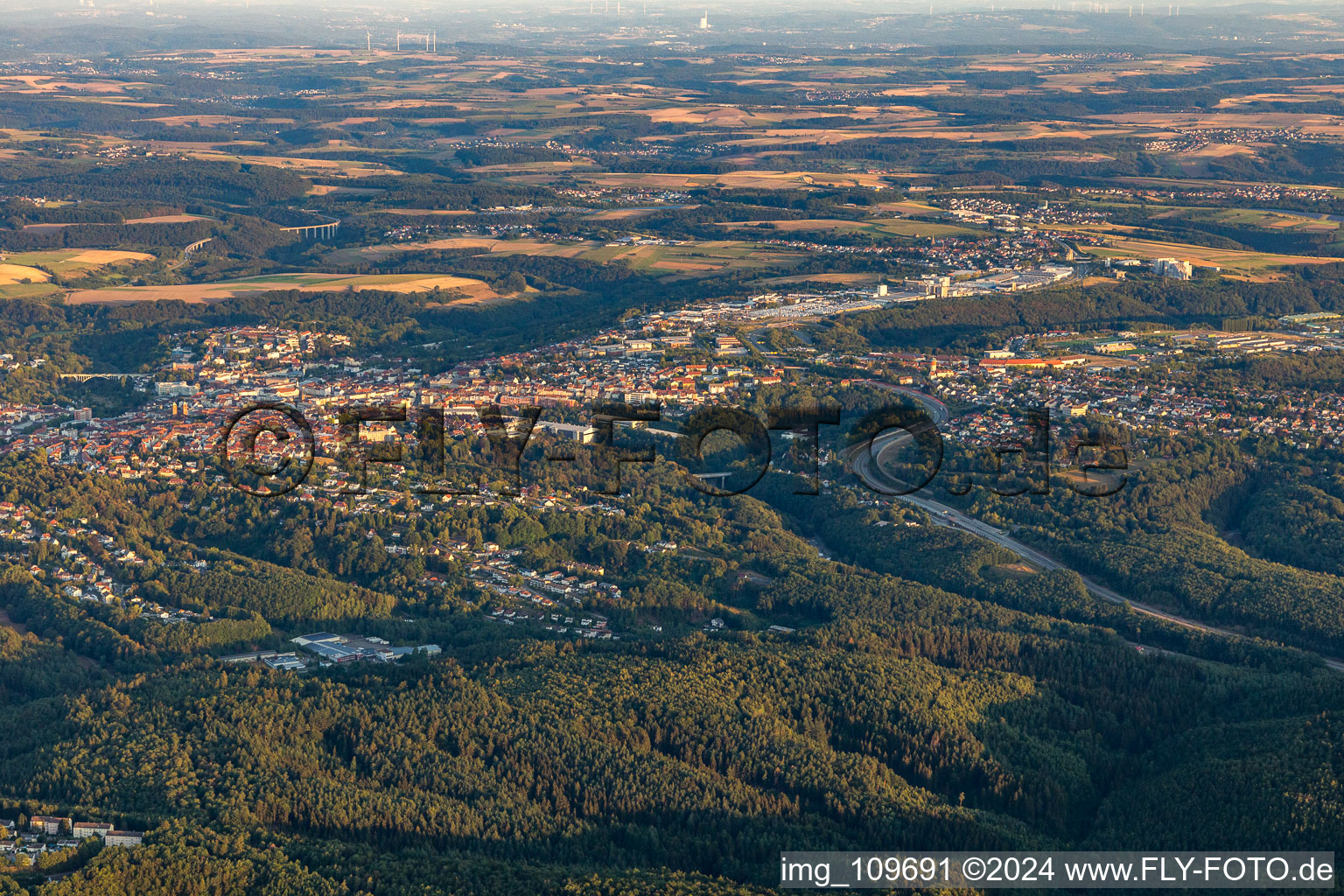 Luftaufnahme von Pirmasens im Bundesland Rheinland-Pfalz, Deutschland