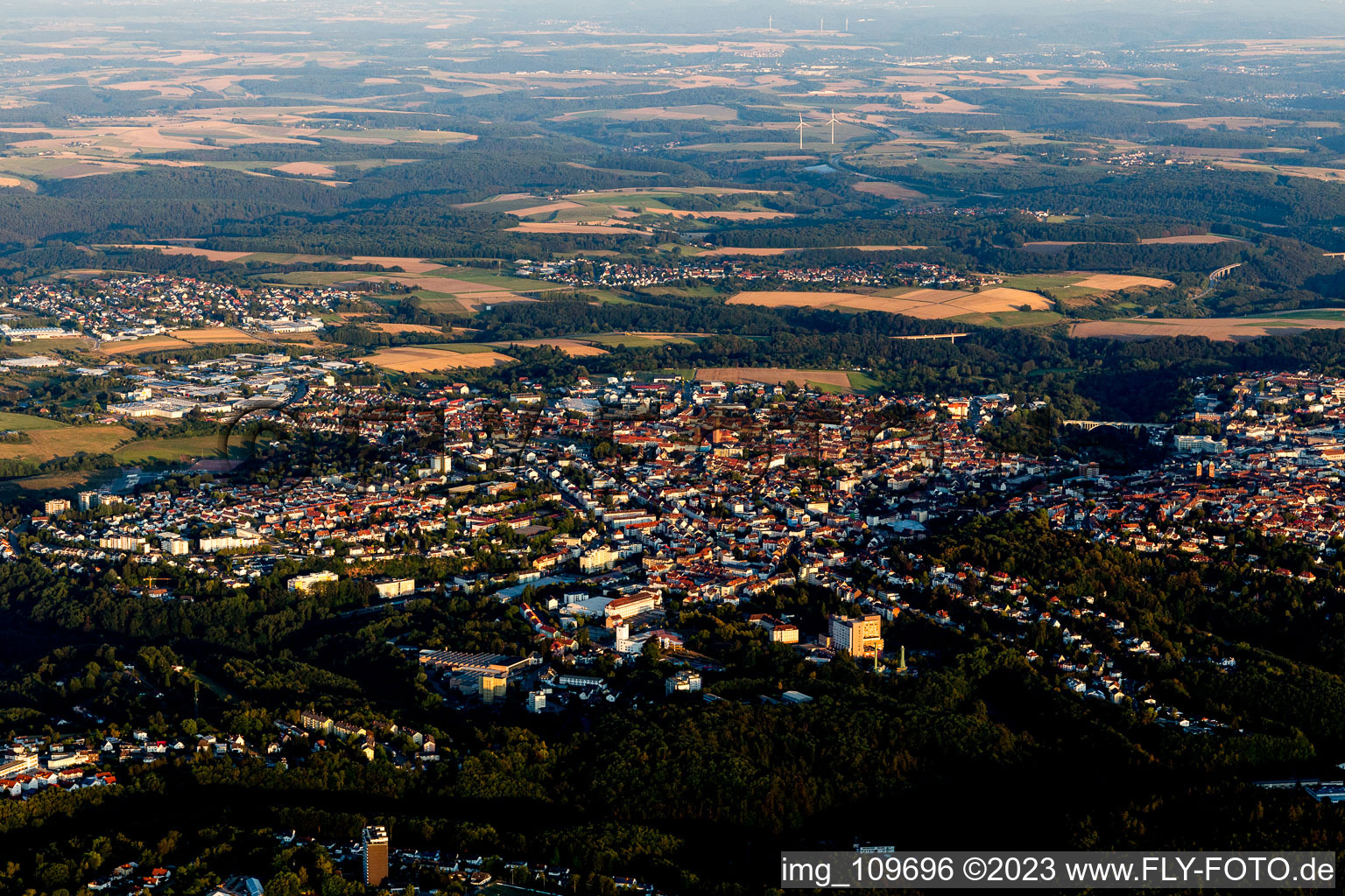 Pirmasens im Bundesland Rheinland-Pfalz, Deutschland vom Flugzeug aus