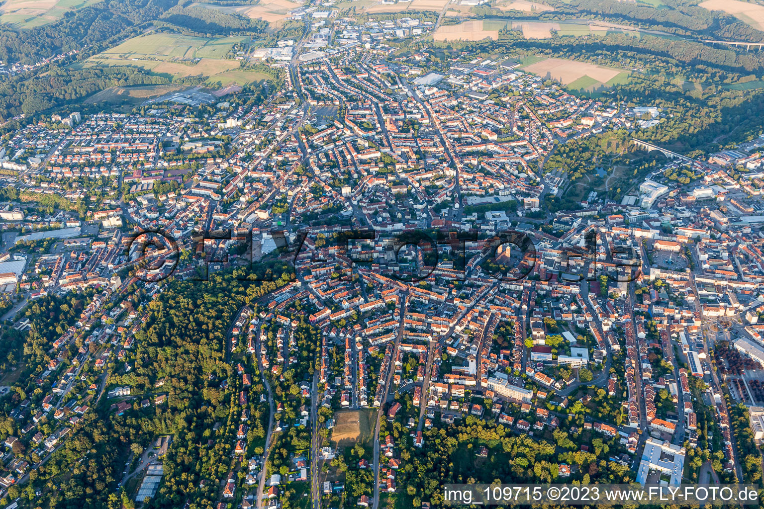 Pirmasens im Bundesland Rheinland-Pfalz, Deutschland von oben