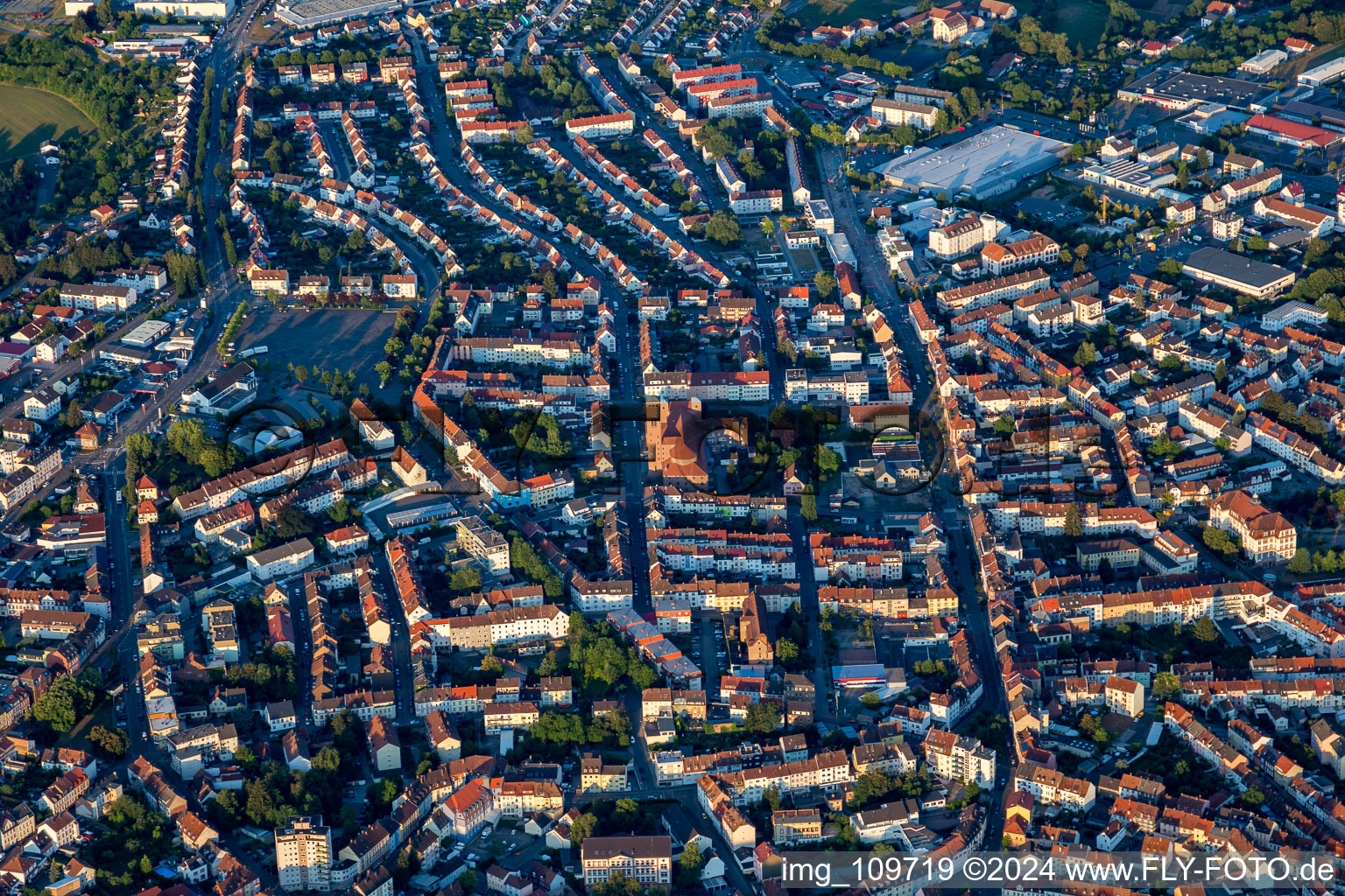 Pirmasens im Bundesland Rheinland-Pfalz, Deutschland vom Flugzeug aus