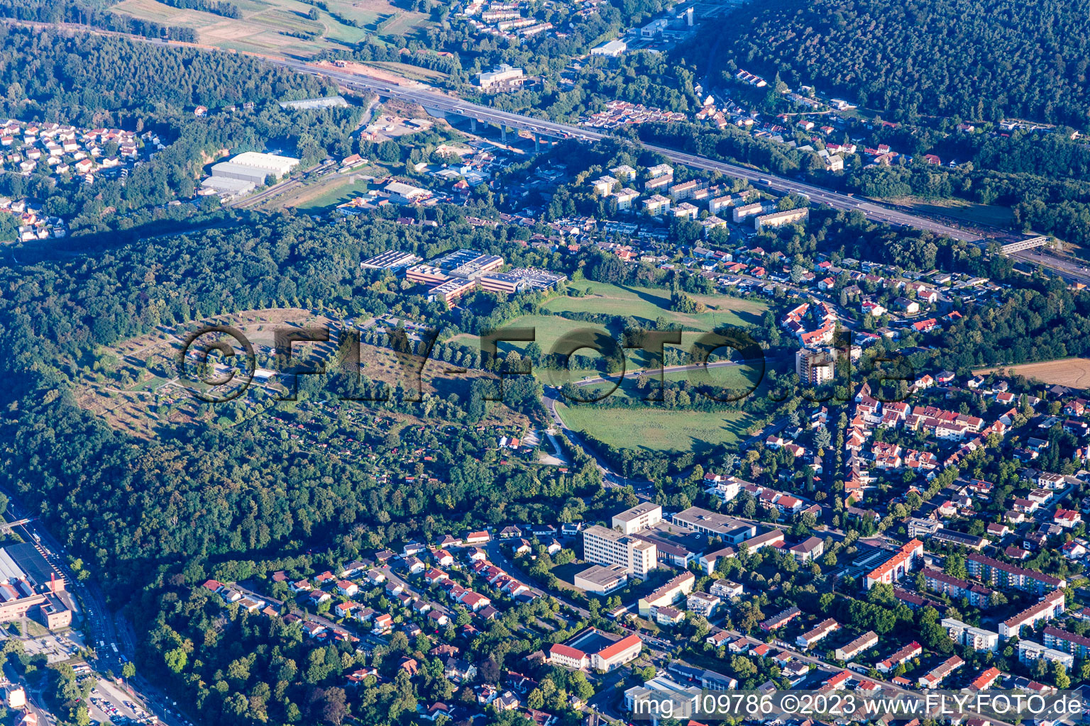 Kaiserslautern im Bundesland Rheinland-Pfalz, Deutschland aus der Luft betrachtet