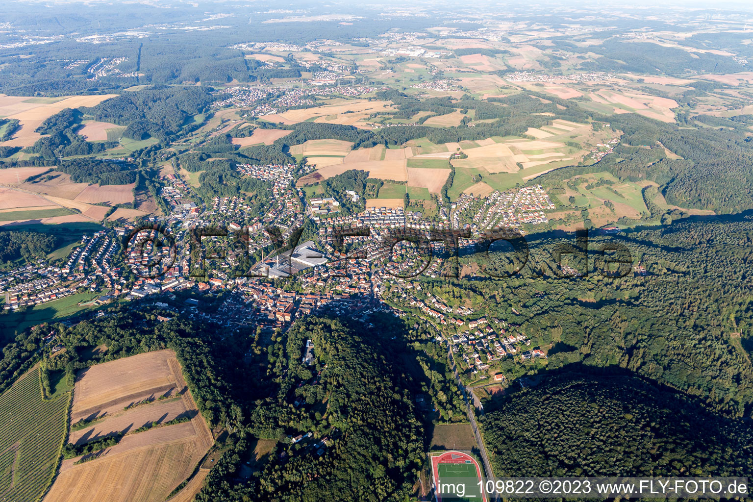 Luftbild von Otterberg im Bundesland Rheinland-Pfalz, Deutschland