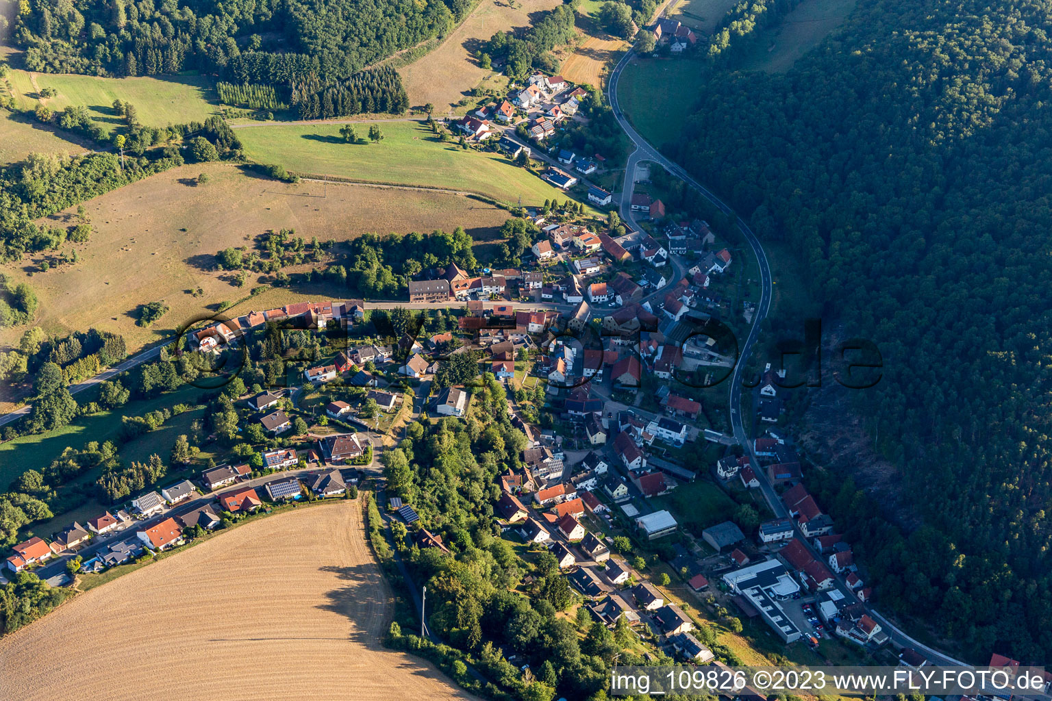 Luftaufnahme von Gehrweiler im Bundesland Rheinland-Pfalz, Deutschland
