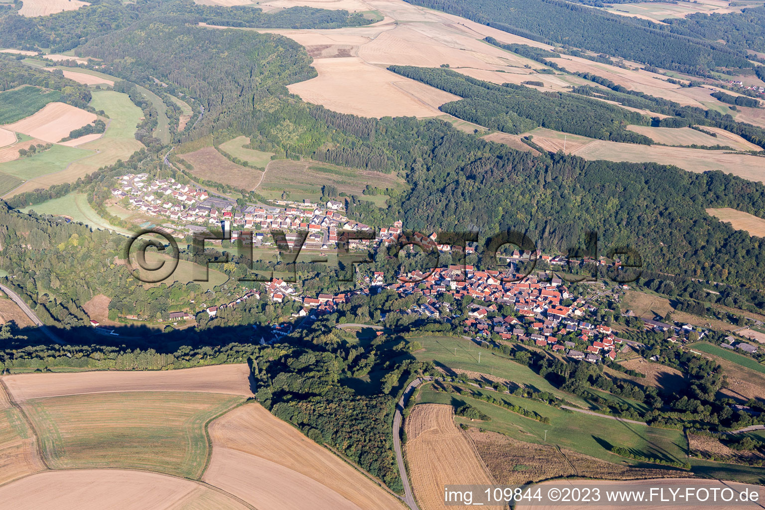 Luftbild von Odenbach im Bundesland Rheinland-Pfalz, Deutschland