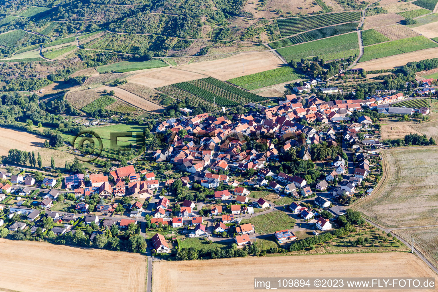Luftaufnahme von Duchroth im Bundesland Rheinland-Pfalz, Deutschland
