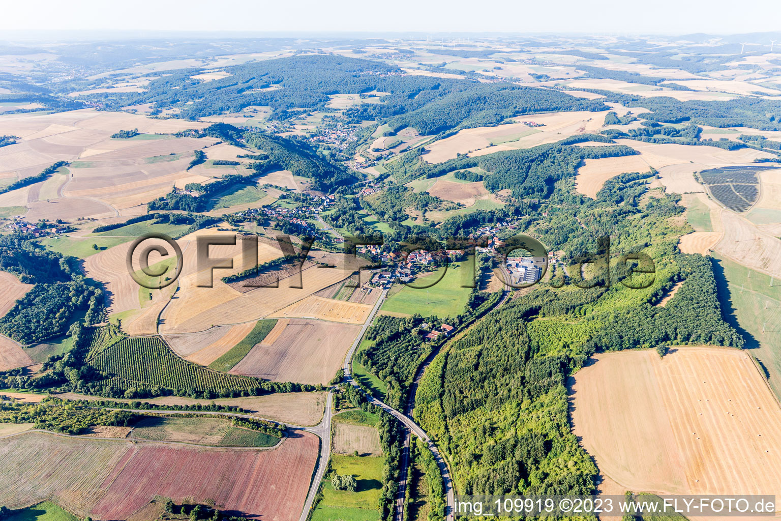 Alsenz im Bundesland Rheinland-Pfalz, Deutschland von oben