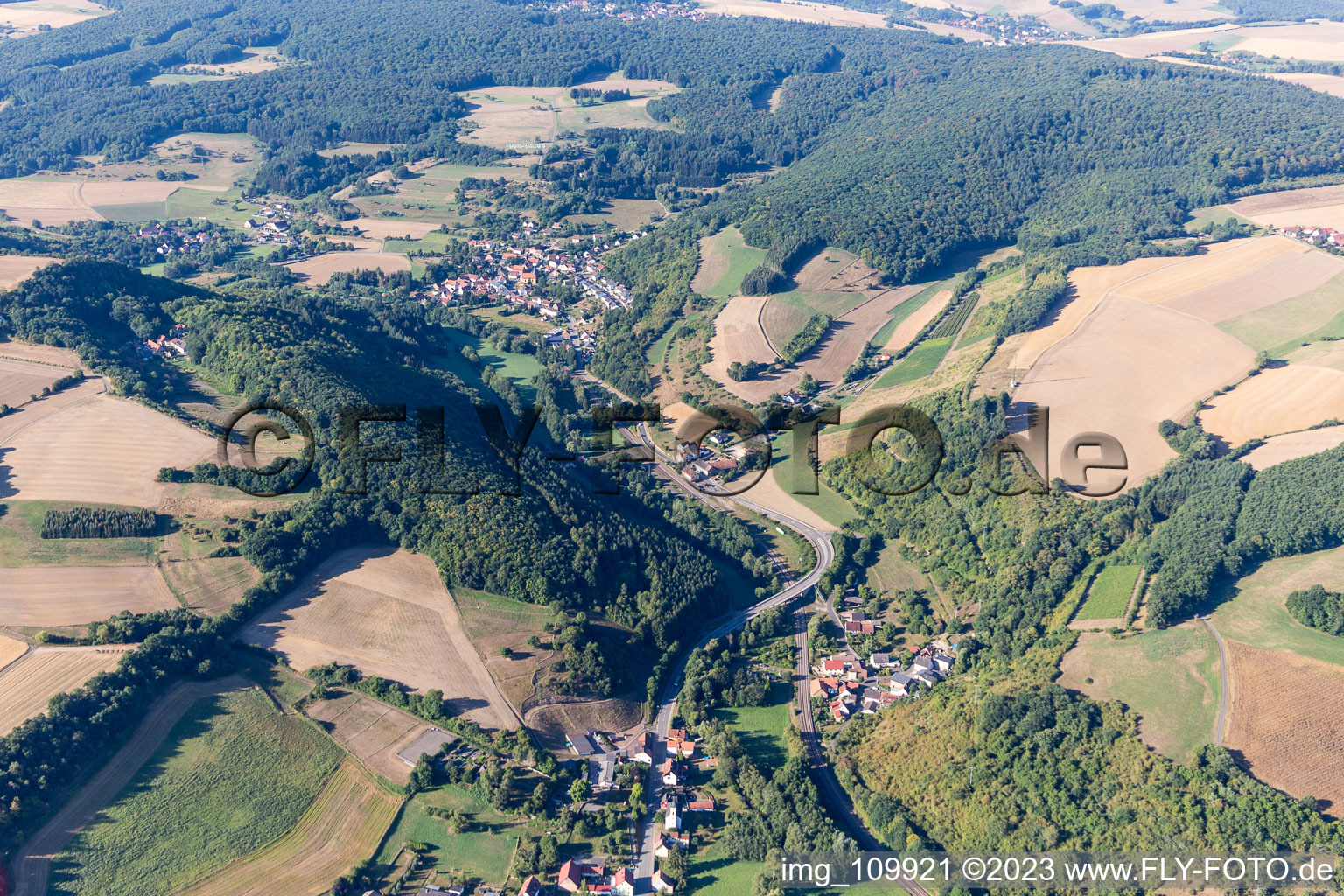 Luftbild von Mannweiler-Cölln im Bundesland Rheinland-Pfalz, Deutschland