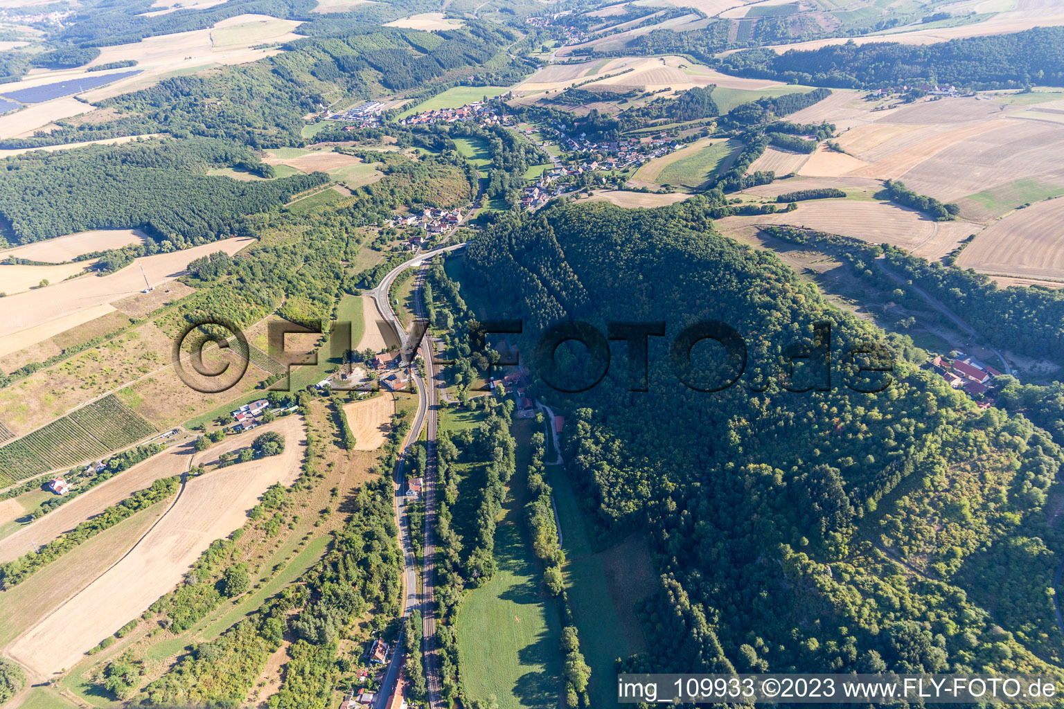 Mannweiler-Cölln im Bundesland Rheinland-Pfalz, Deutschland aus der Luft betrachtet