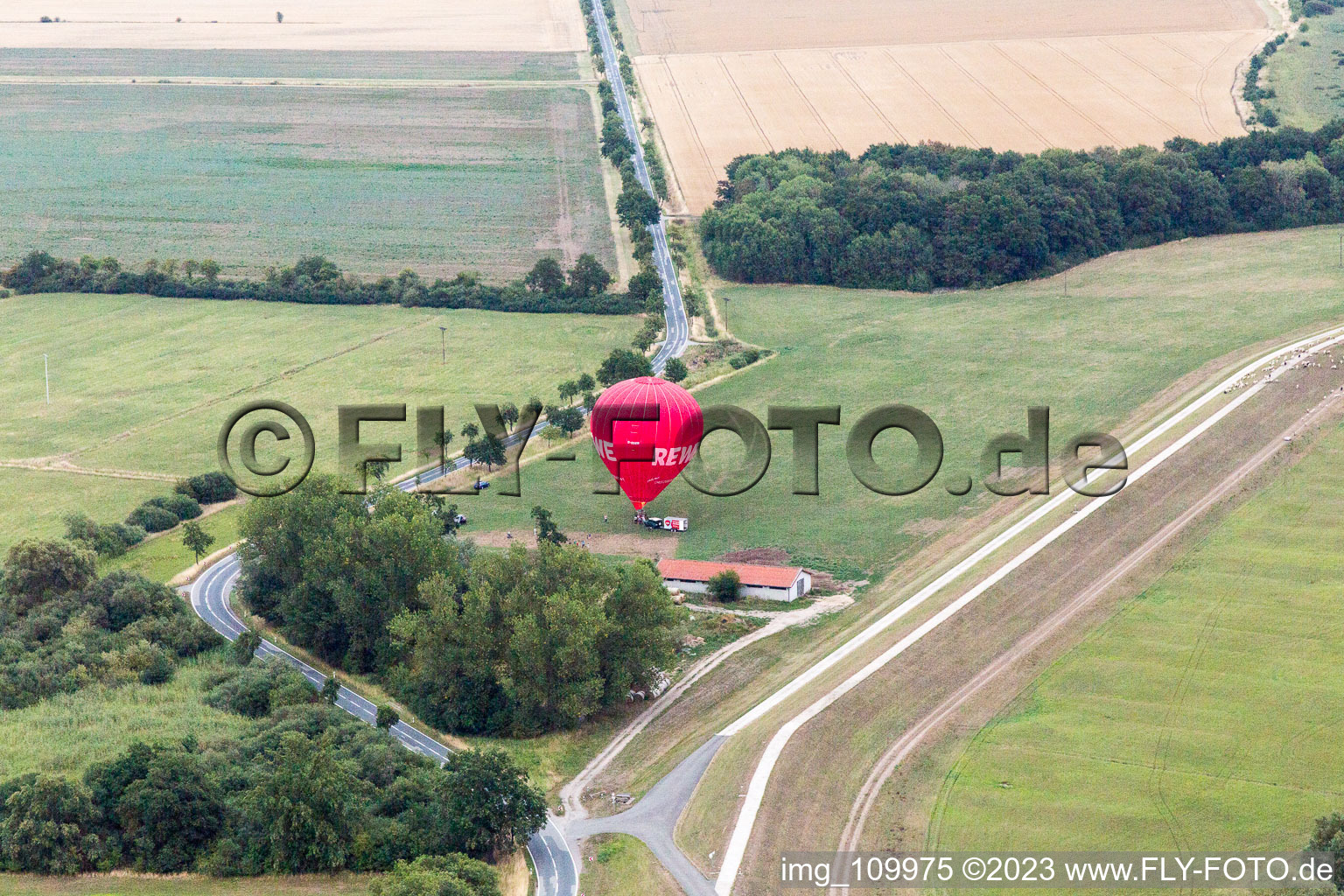 Stiepelse, Ballonstart im Bundesland Niedersachsen, Deutschland