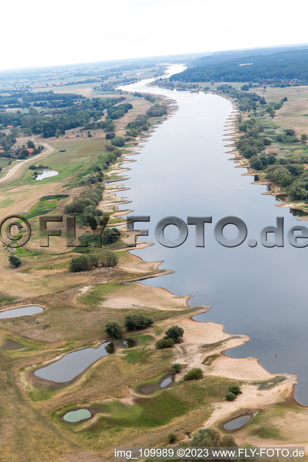 Luftbild von Neu Darchau im Bundesland Niedersachsen, Deutschland