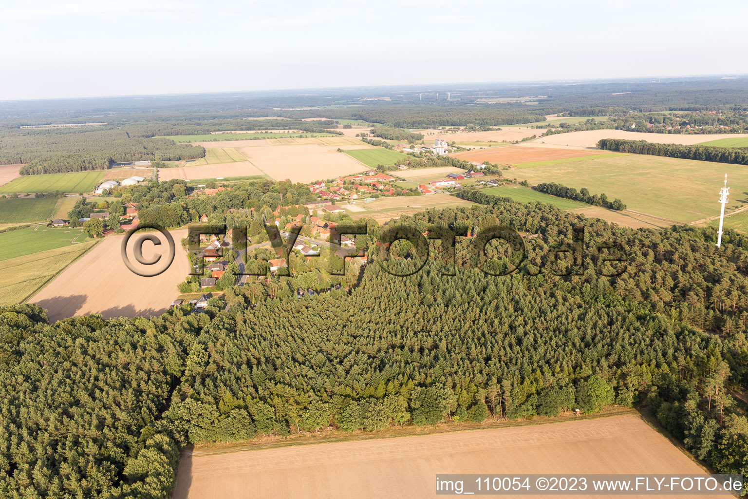 Luftbild von Drögennindorf im Bundesland Niedersachsen, Deutschland