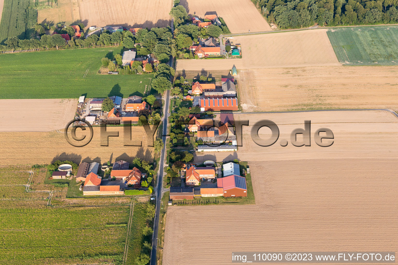 Ebstorf im Bundesland Niedersachsen, Deutschland von einer Drohne aus