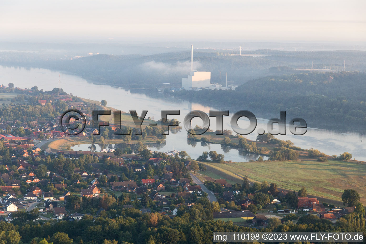 Luftbild von Tespe im Bundesland Niedersachsen, Deutschland