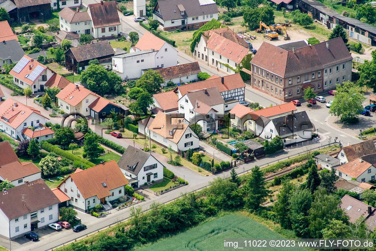 Drohnenbild von Barbelroth im Bundesland Rheinland-Pfalz, Deutschland