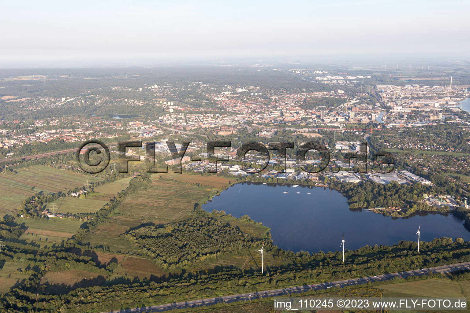 Luftbild von Neuland im Bundesland Hamburg, Deutschland
