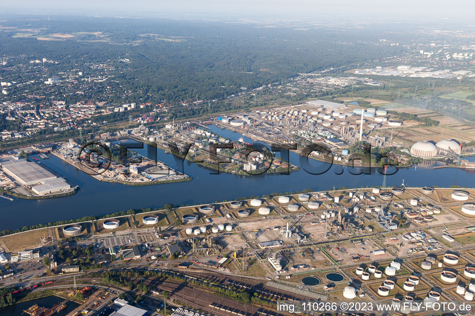 Luftbild von Hamburg, Hafen, Deutschland