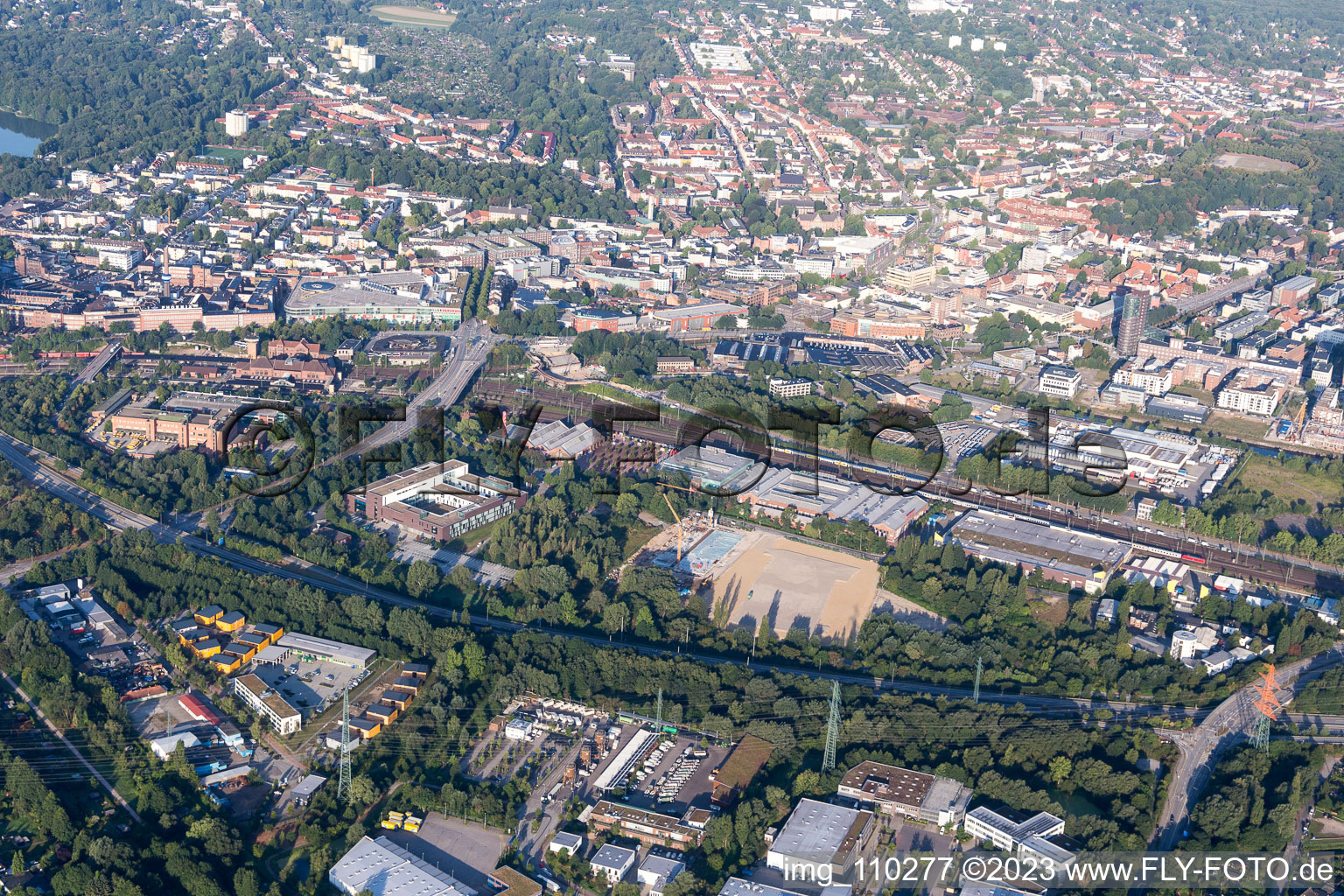 Luftaufnahme von Harburg im Bundesland Hamburg, Deutschland
