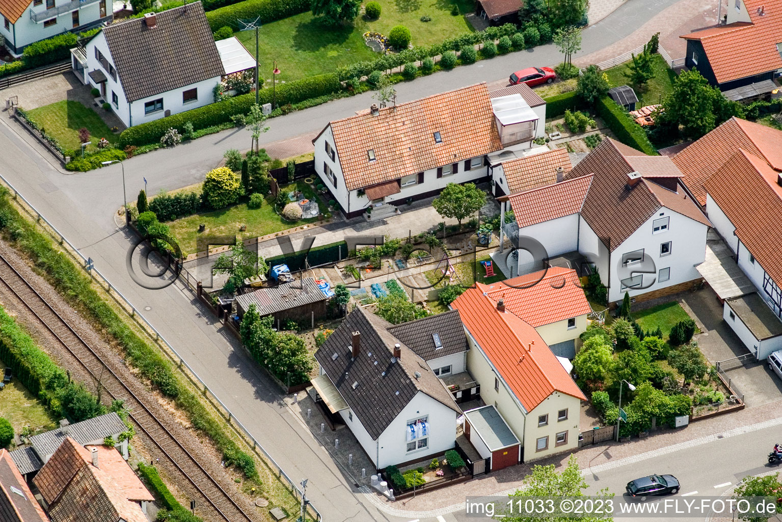 Barbelroth im Bundesland Rheinland-Pfalz, Deutschland aus der Luft