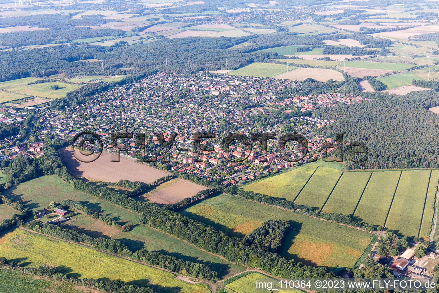 Luftaufnahme von Reppenstedt im Bundesland Niedersachsen, Deutschland