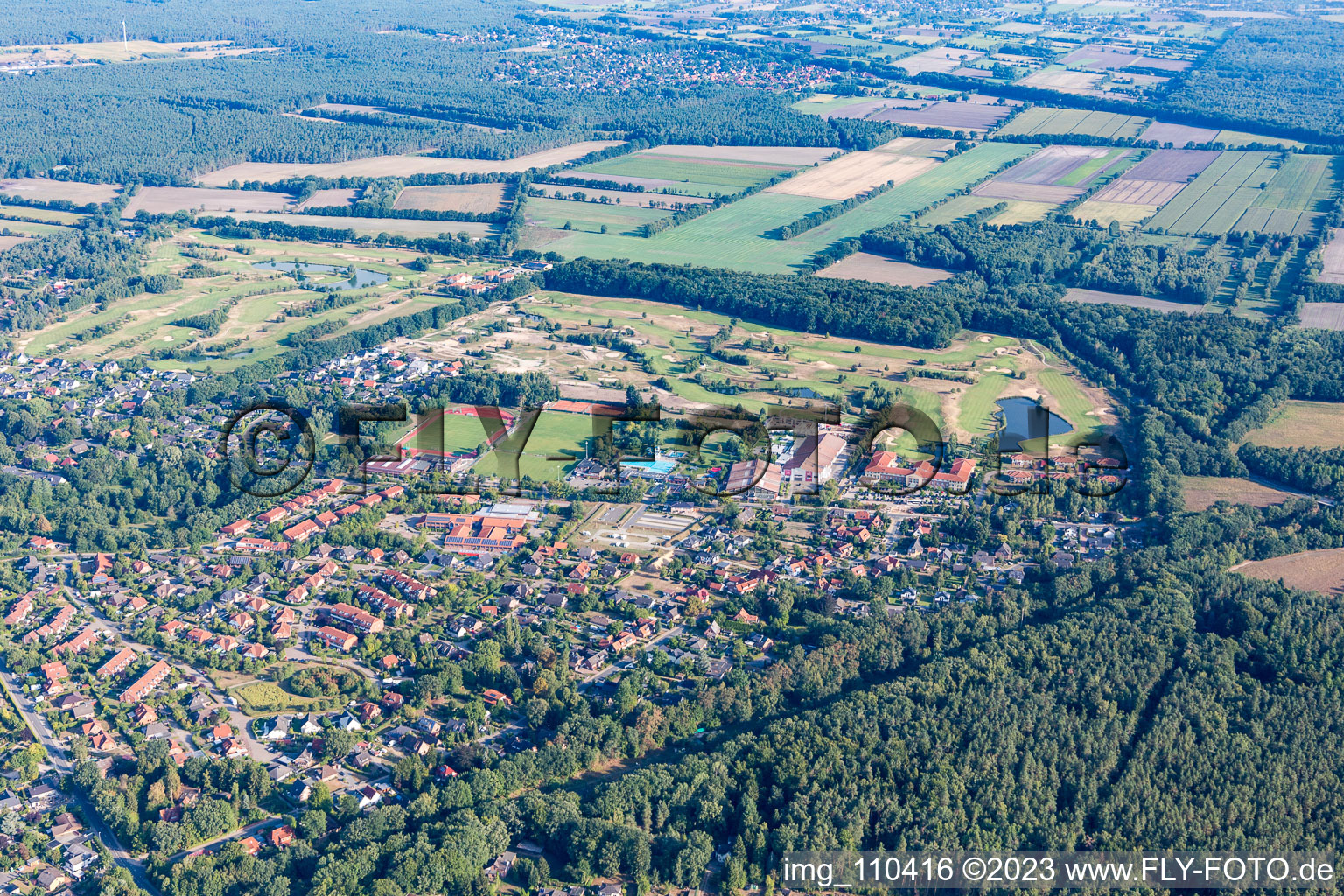 Luftbild von Adendorf im Bundesland Niedersachsen, Deutschland