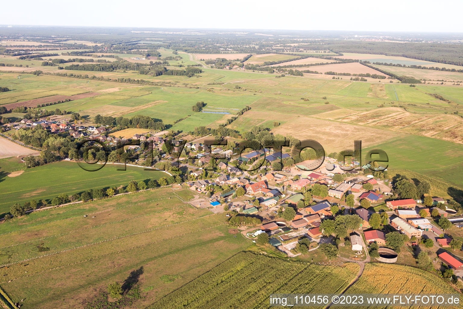 Luftbild von Lanze im Bundesland Schleswig-Holstein, Deutschland