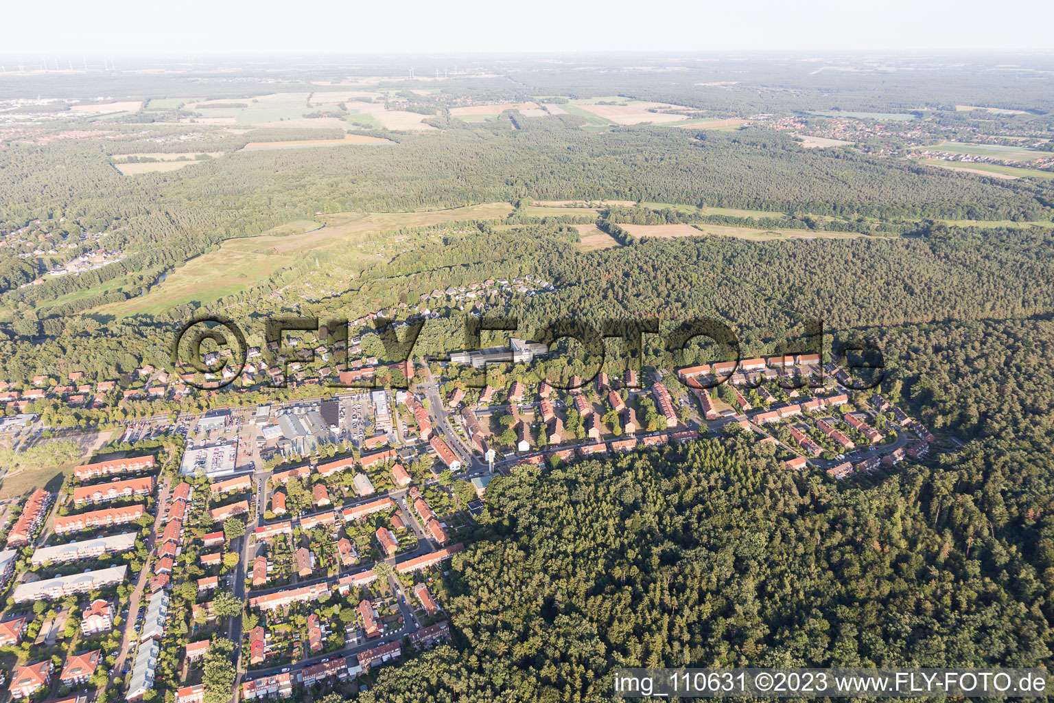 Luftbild von Lüneburg, Universität im Bundesland Niedersachsen, Deutschland