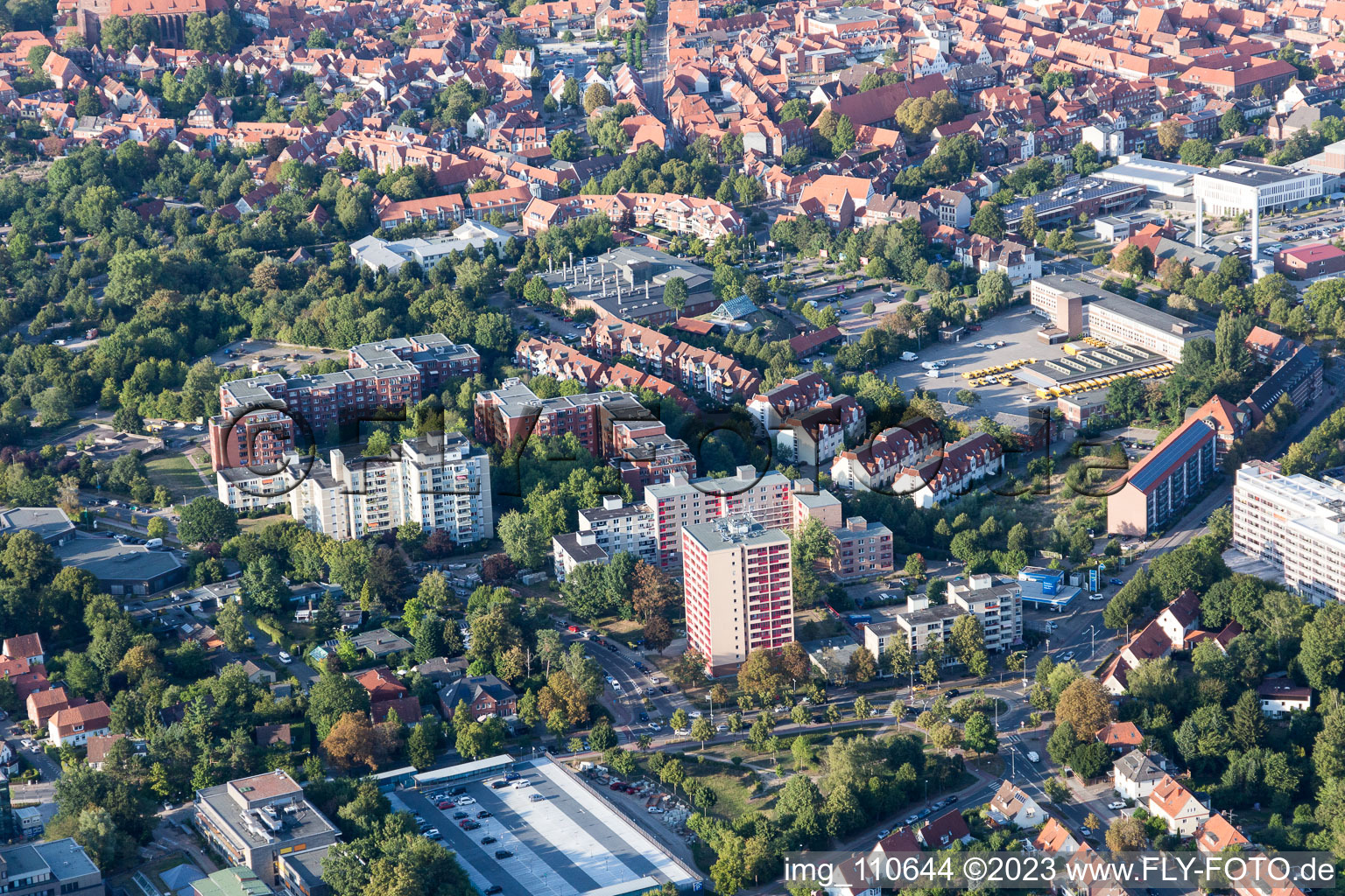 Luftaufnahme von Lüneburg im Bundesland Niedersachsen, Deutschland