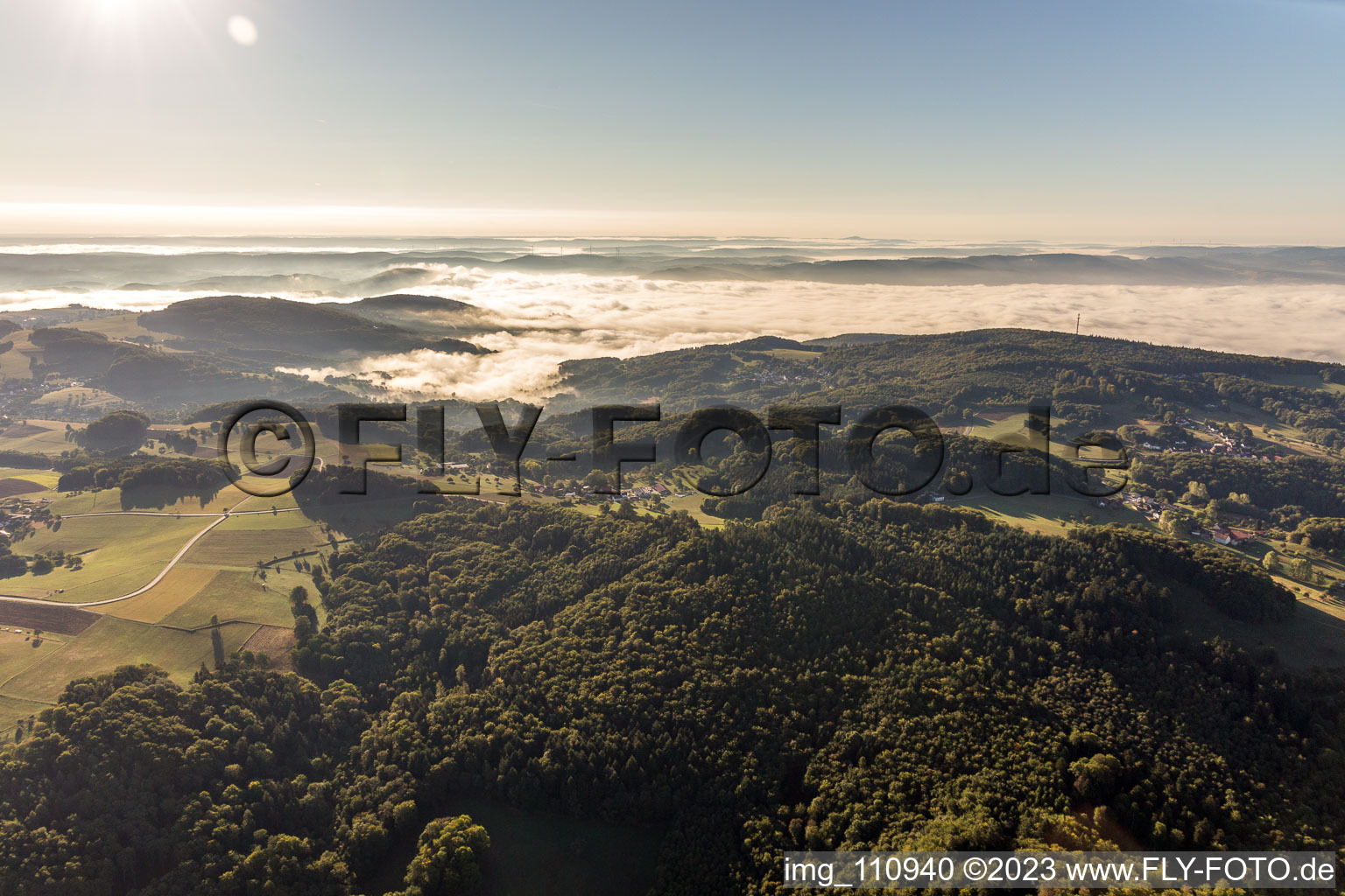 Luftbild von Breitenwiesen im Bundesland Hessen, Deutschland