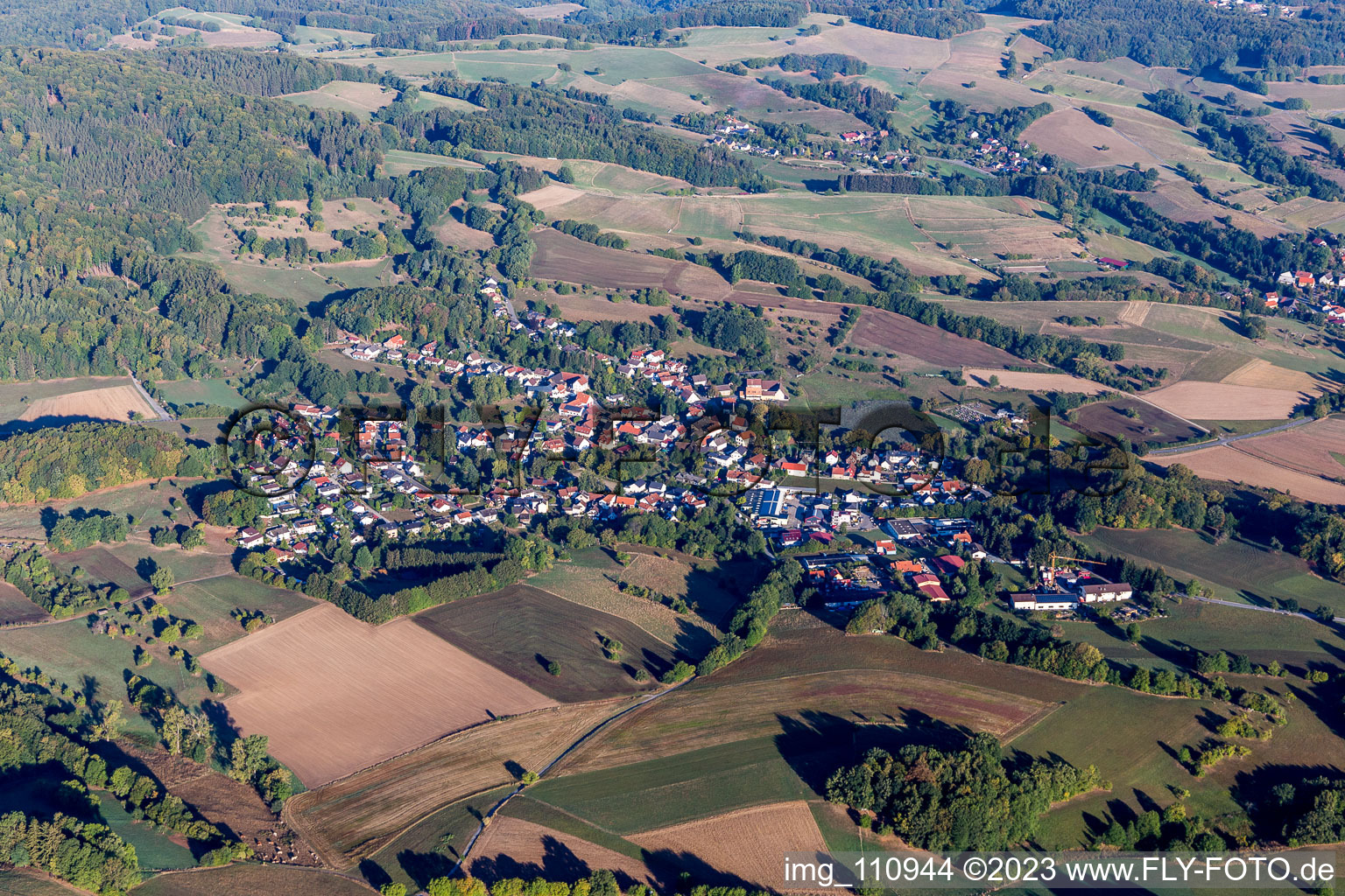 Luftbild von Beedenkirchen im Bundesland Hessen, Deutschland